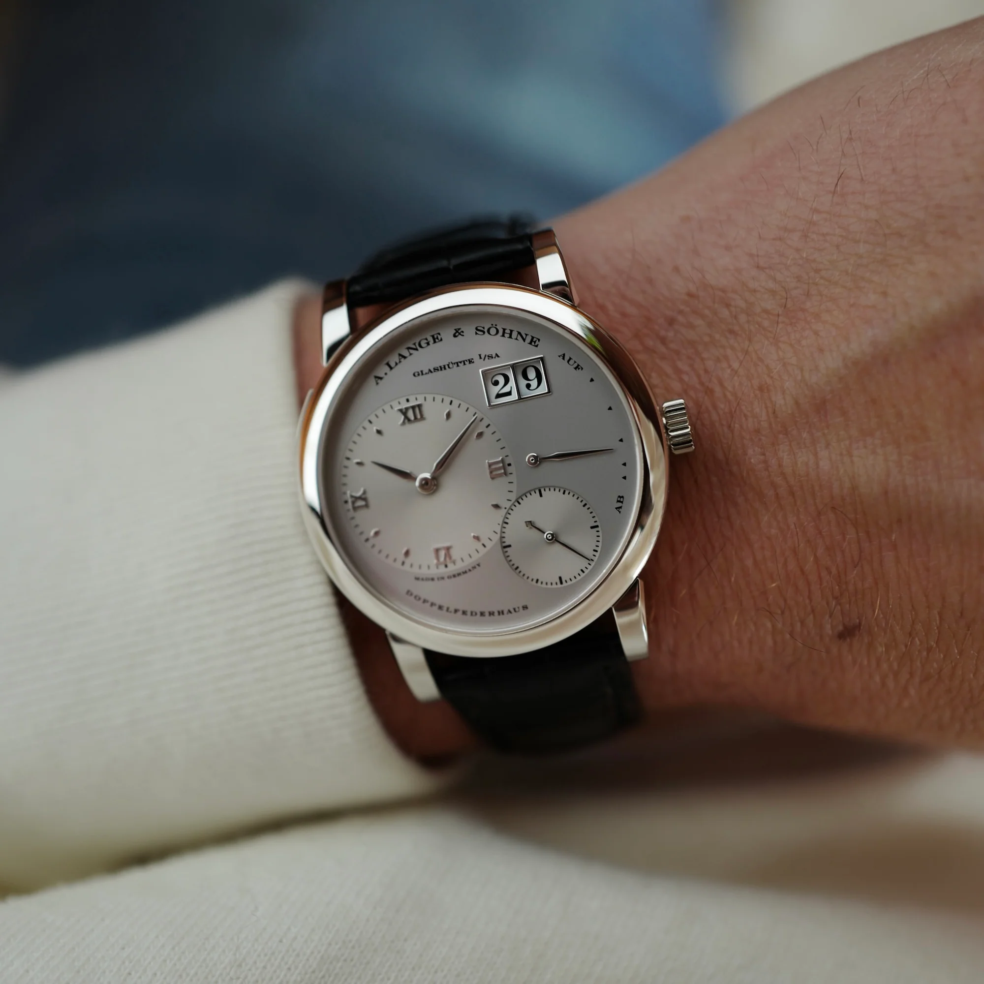 A Lange and Sohne Platinum Lange 1 Ref. 101.025 - Image 3
