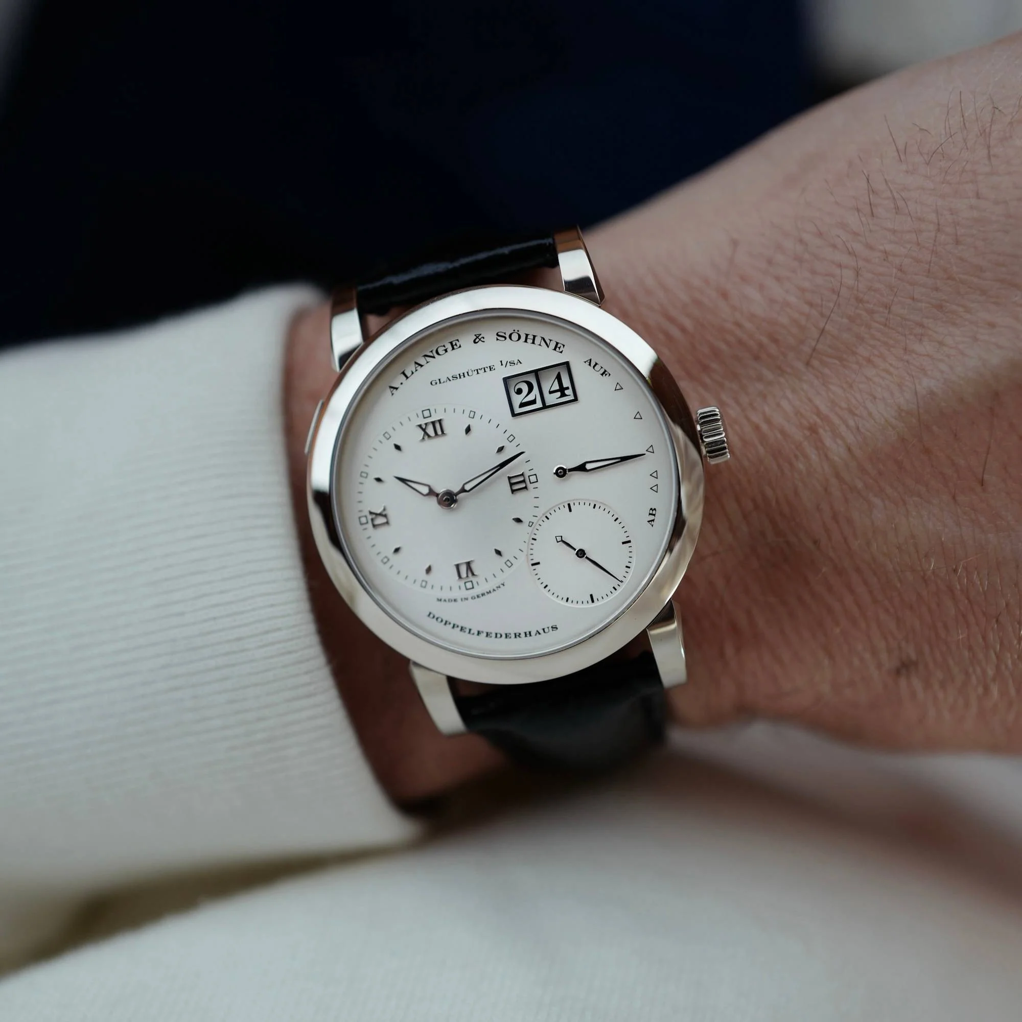 A. Lange & Sohne White Gold Lange 1 Ref. 101.039 - Image 6