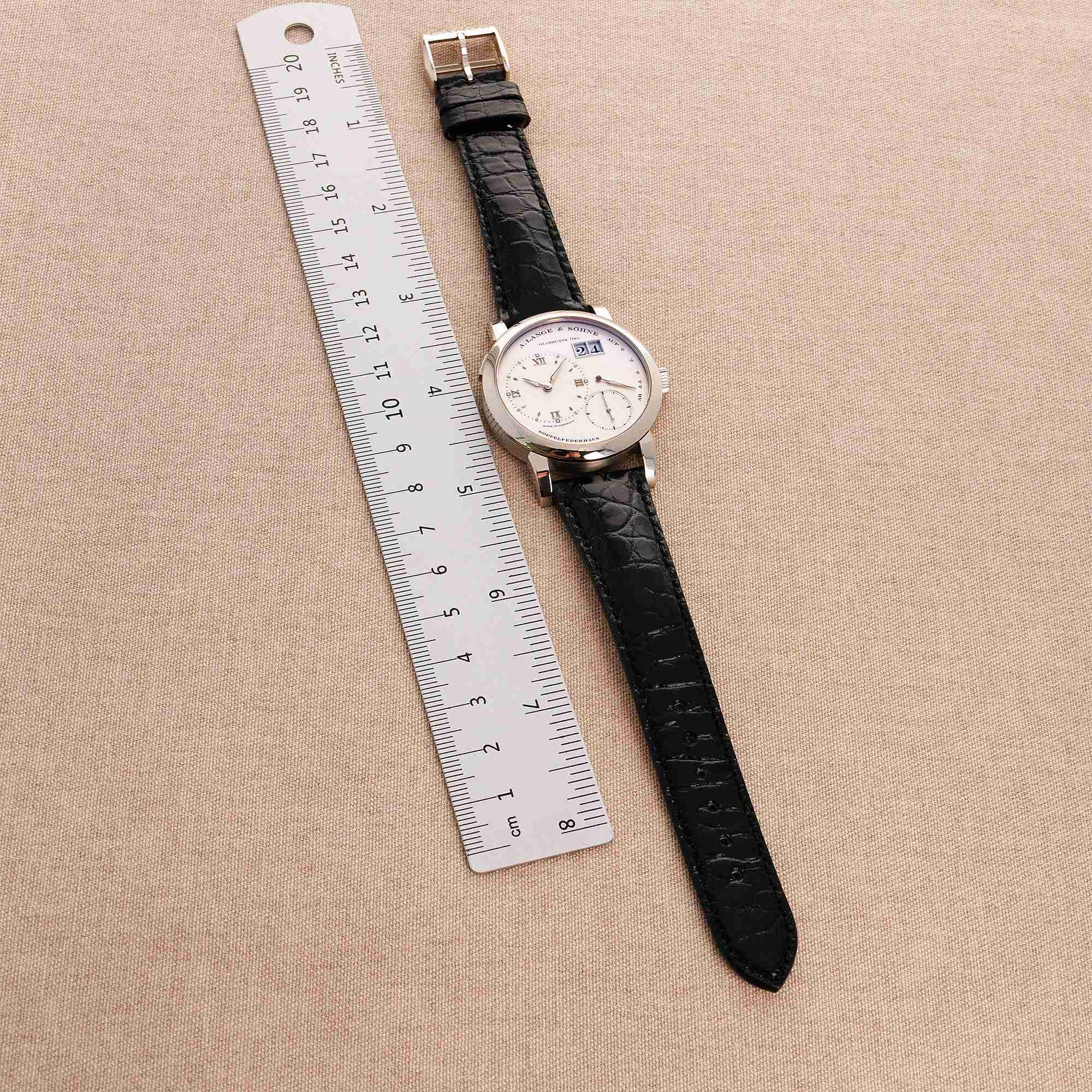A. Lange & Sohne White Gold Lange 1 Ref. 101.039 - Image 7