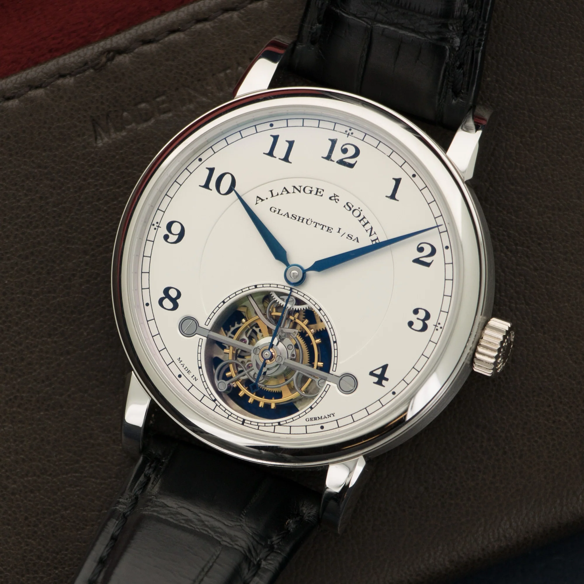 A. Lange & Sohne Platinum 1815 Tourbillon Watch Ref. 730.025 - Image 2