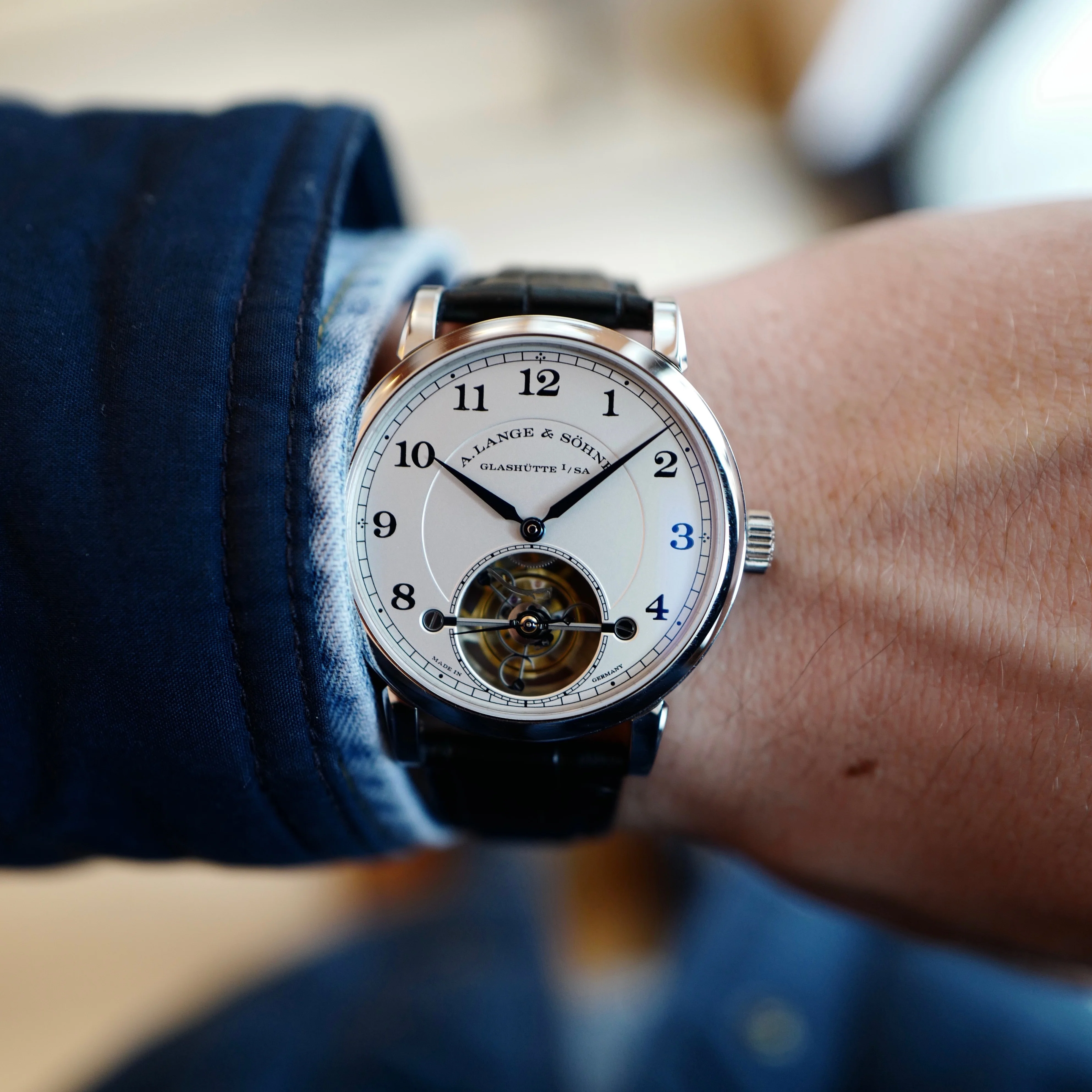 A. Lange & Sohne Platinum 1815 Tourbillon Watch Ref. 730.025 - Image 6