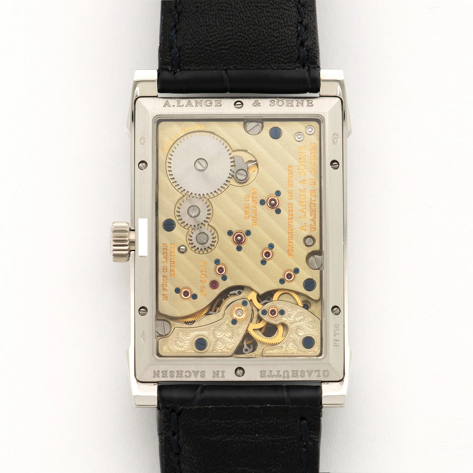 A. Lange & Sohne Platinum Cabaret Tourbillon Watch - Image 4