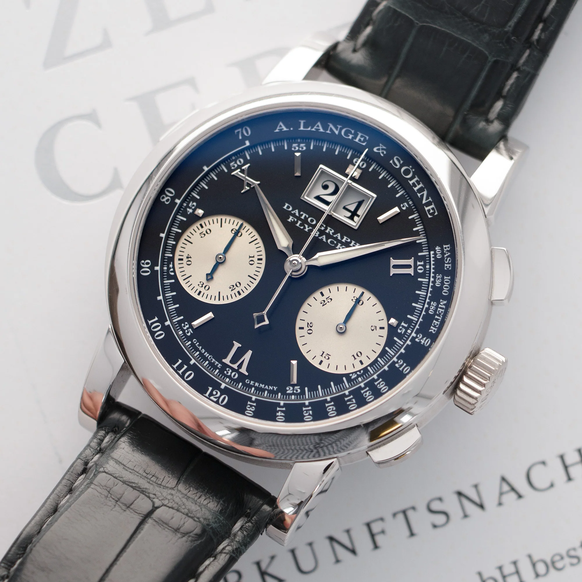 A. Lange & Sohne Platinum Datograph Watch Ref. 403.035 - Image 2