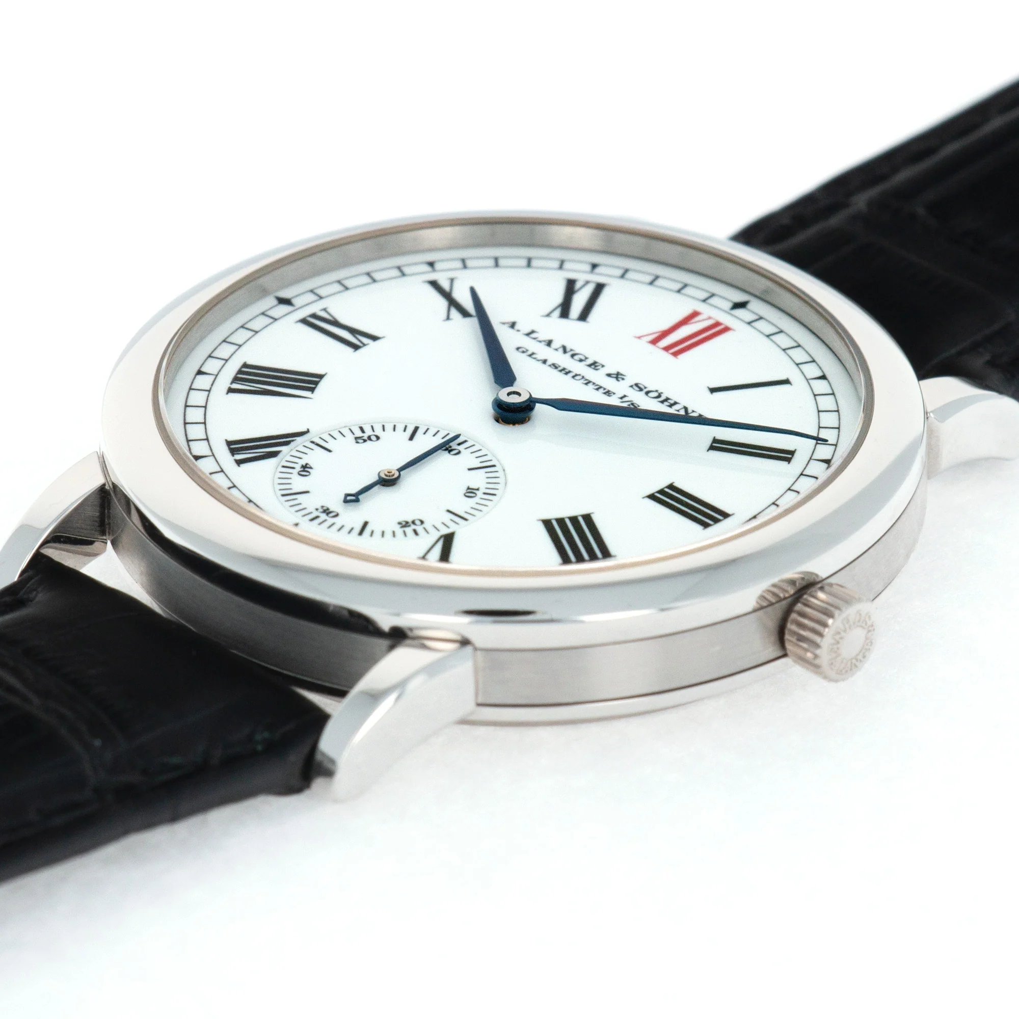 A. Lange & Sohne Platinum Langematik Jubilee Anniversary Enamel Watch Ref. 302.025 - Image 4