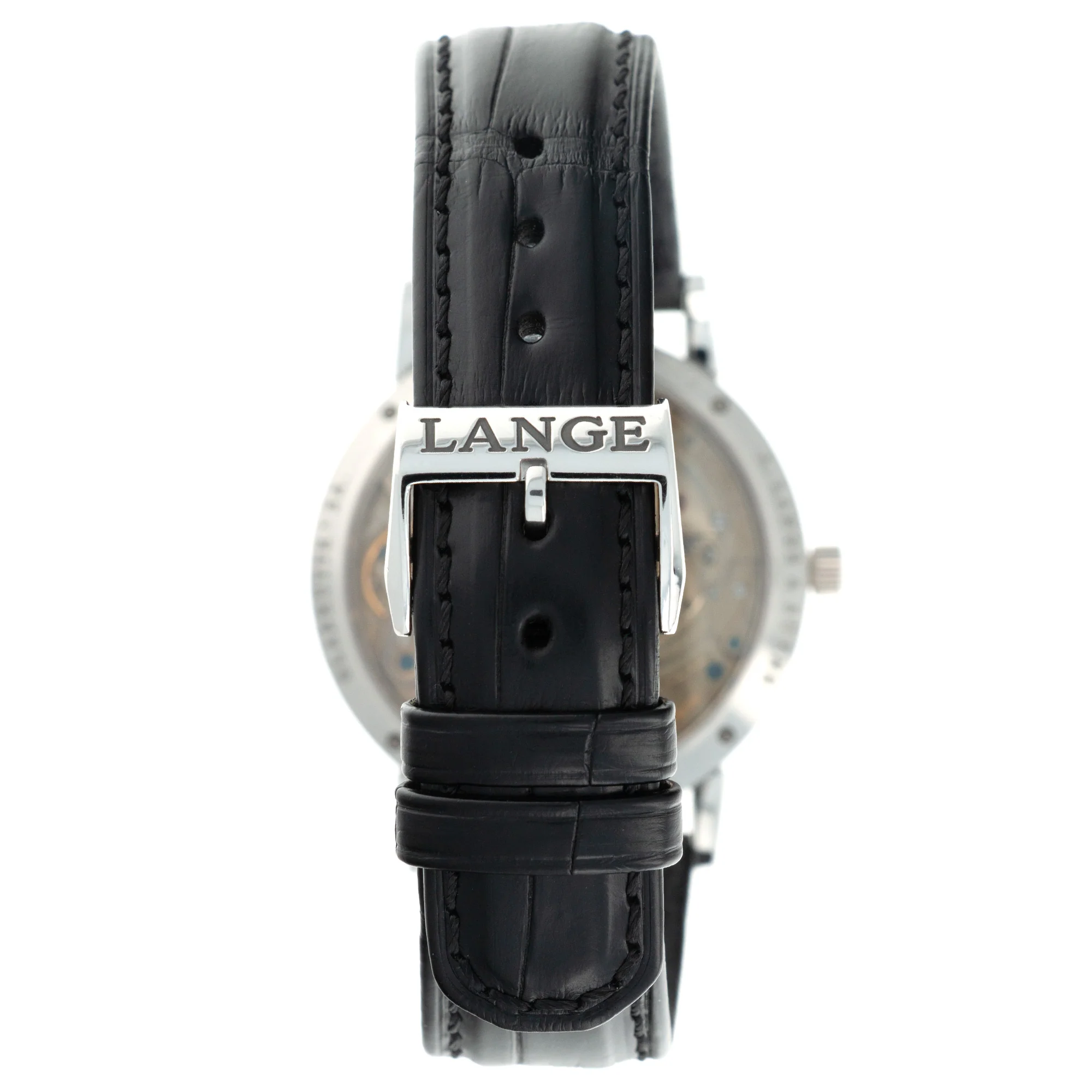 A. Lange & Sohne Platinum Langematik Jubilee Anniversary Enamel Watch Ref. 302.025 - Image 7