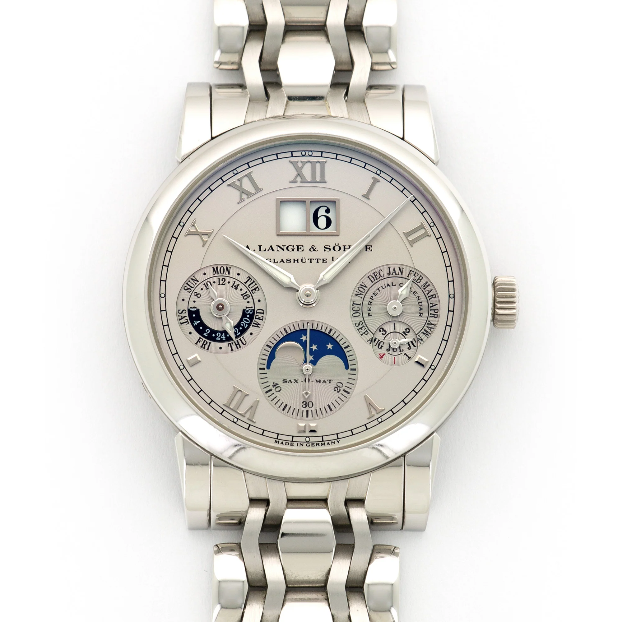 A. Lange & Sohne Platinum Langematik Perpetual Watch Ref. 310.225