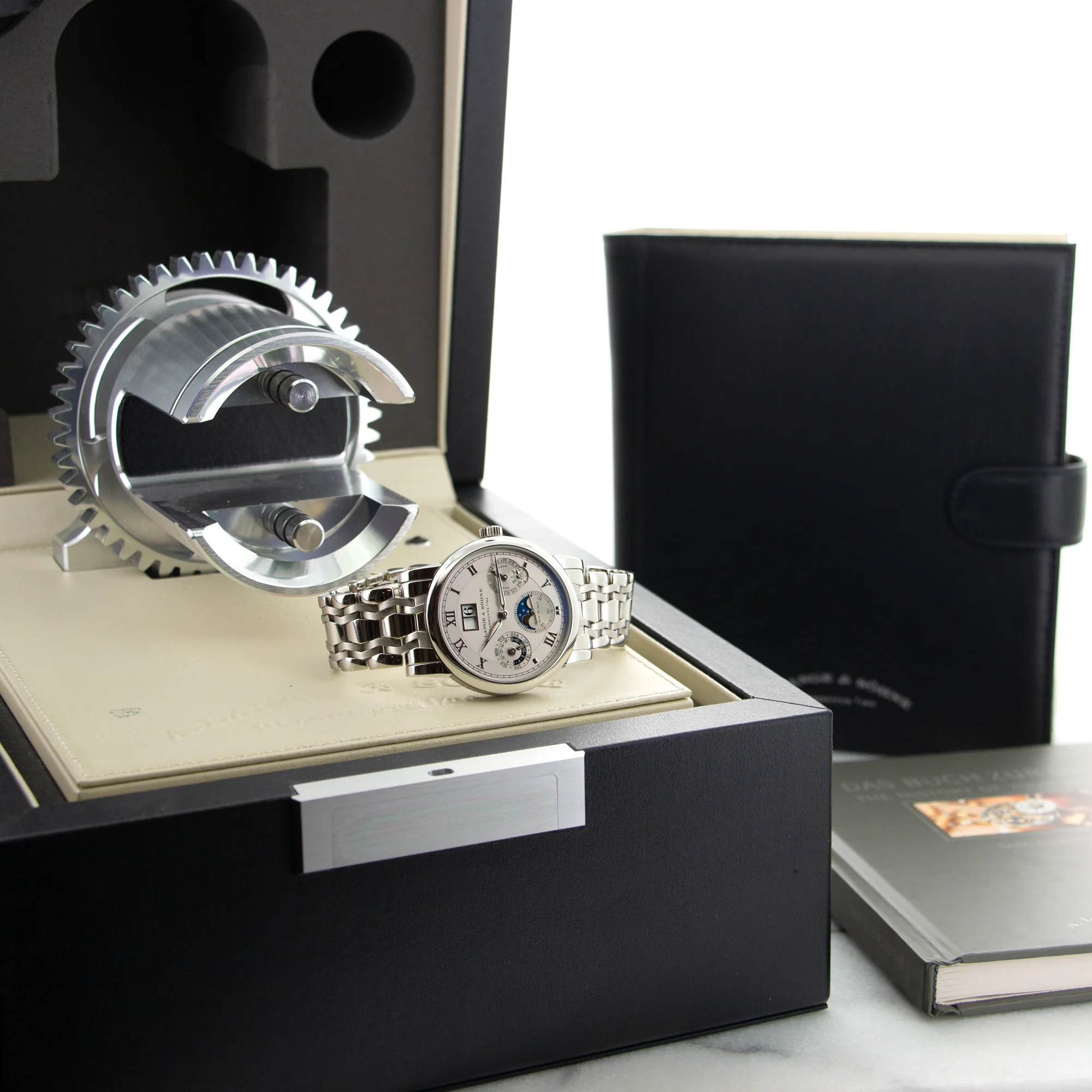 A. Lange & Sohne Platinum Langematik Perpetual Watch Ref. 310.225 - Image 6