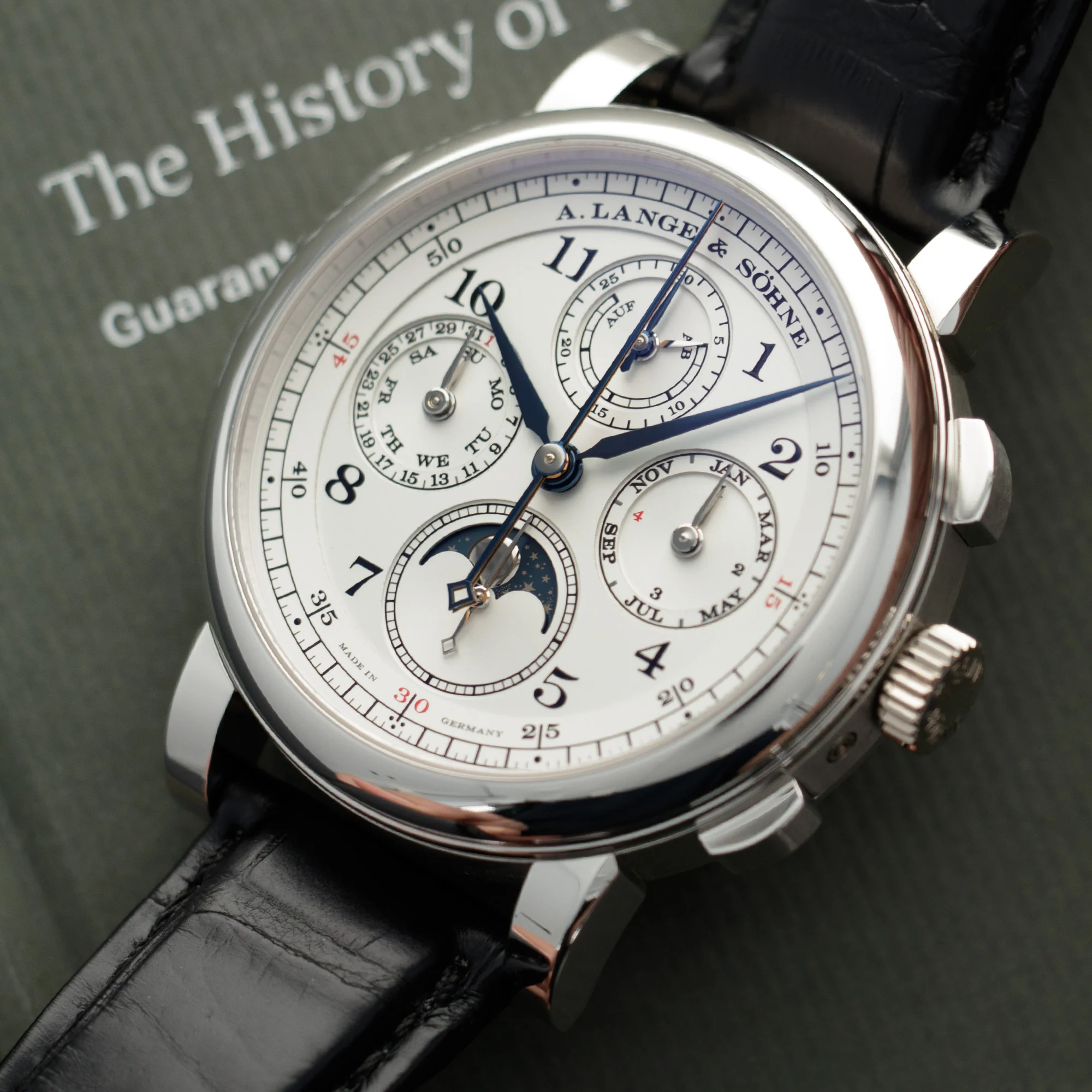 A. Lange & Sohne Platinum Rattrapante Perpetual Calendar Ref. 421.025 - Image 2