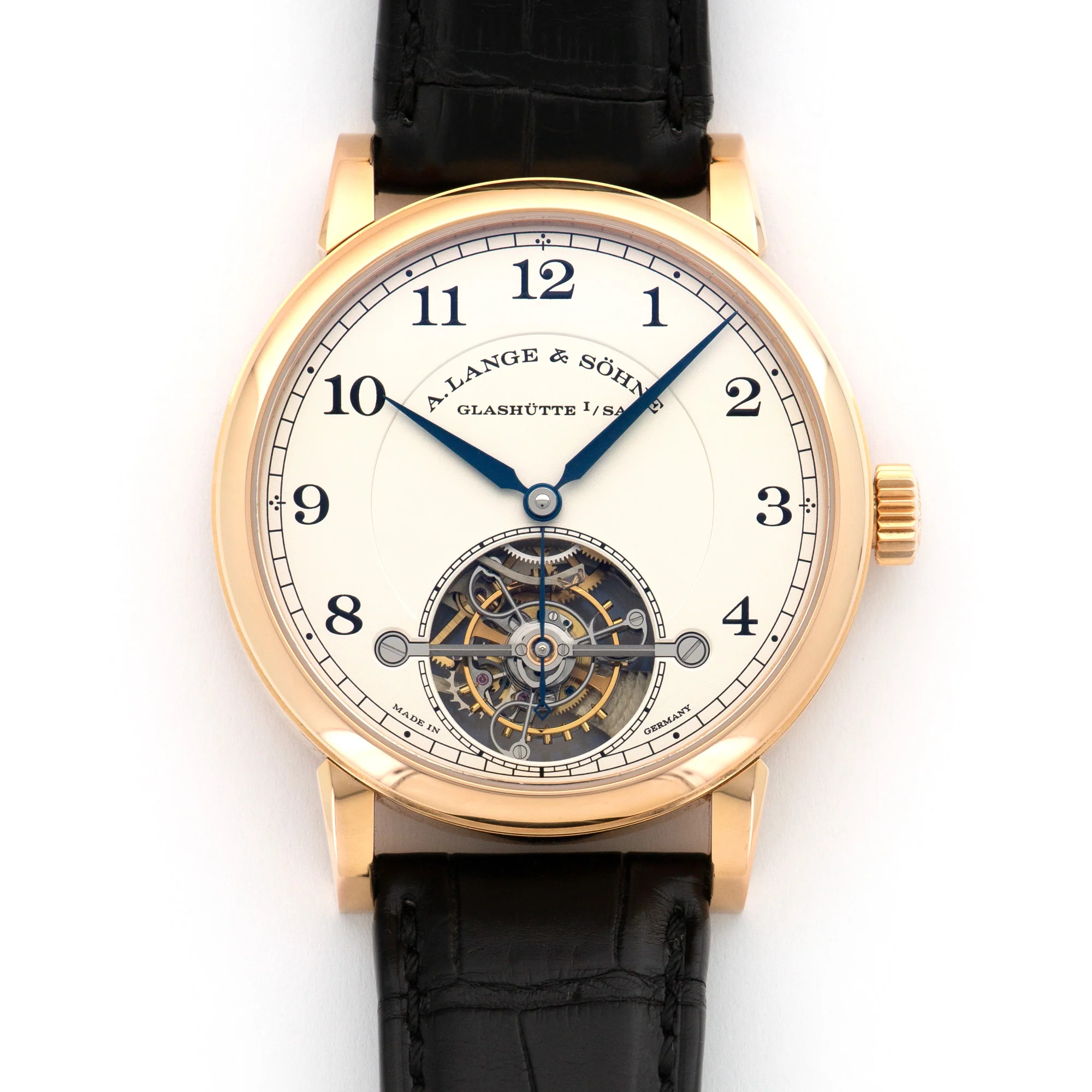 A. Lange & Sohne Rose Gold 1815 Tourbillon Watch Ref. 730.032