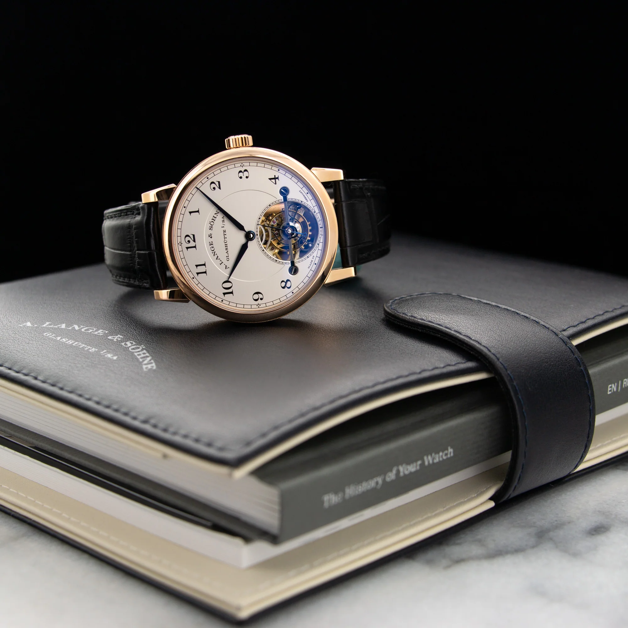 A. Lange & Sohne Rose Gold 1815 Tourbillon Watch Ref. 730.032 - Image 6