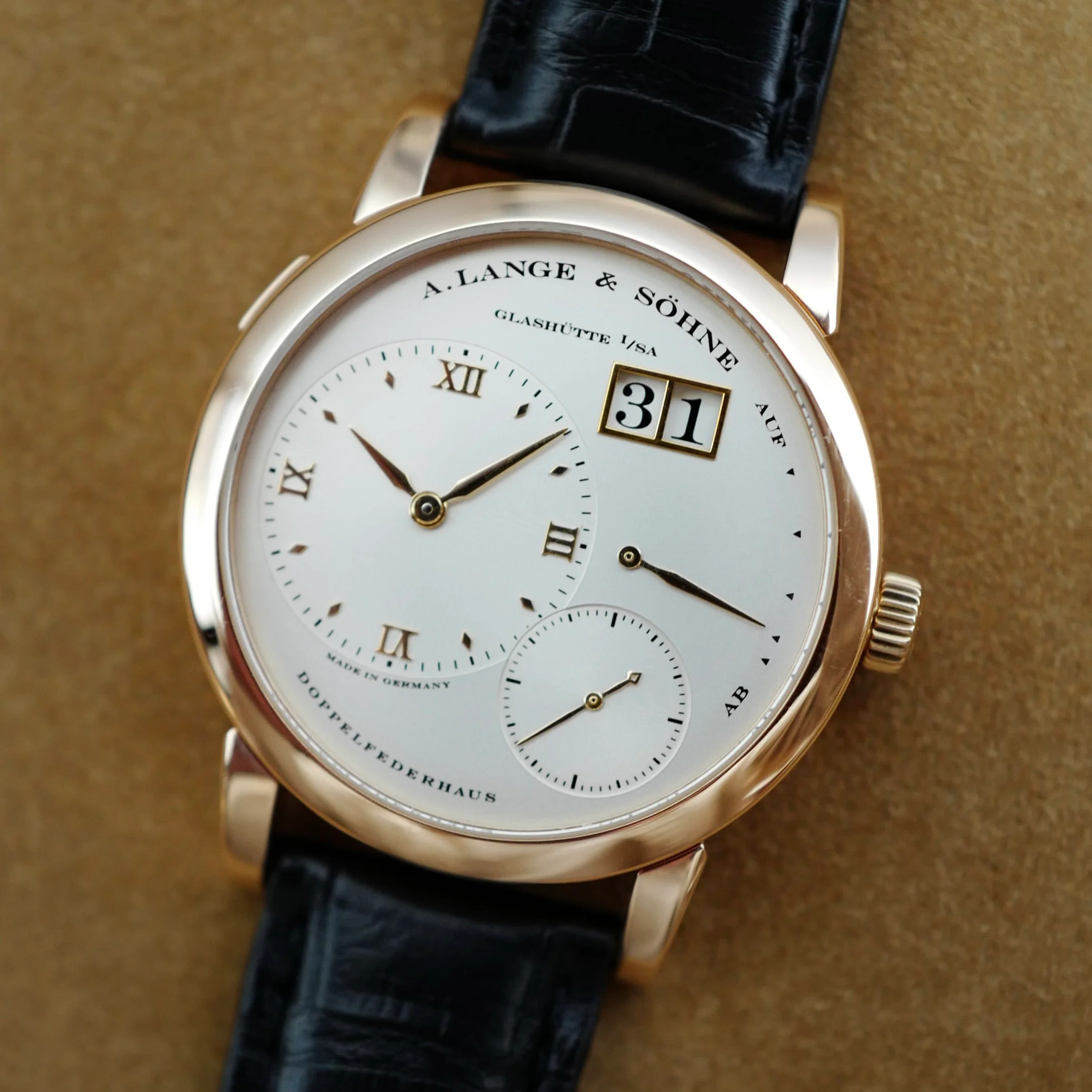 A. Lange & Sohne Rose Gold Lange 1 Ref. 101.032 - Image 4