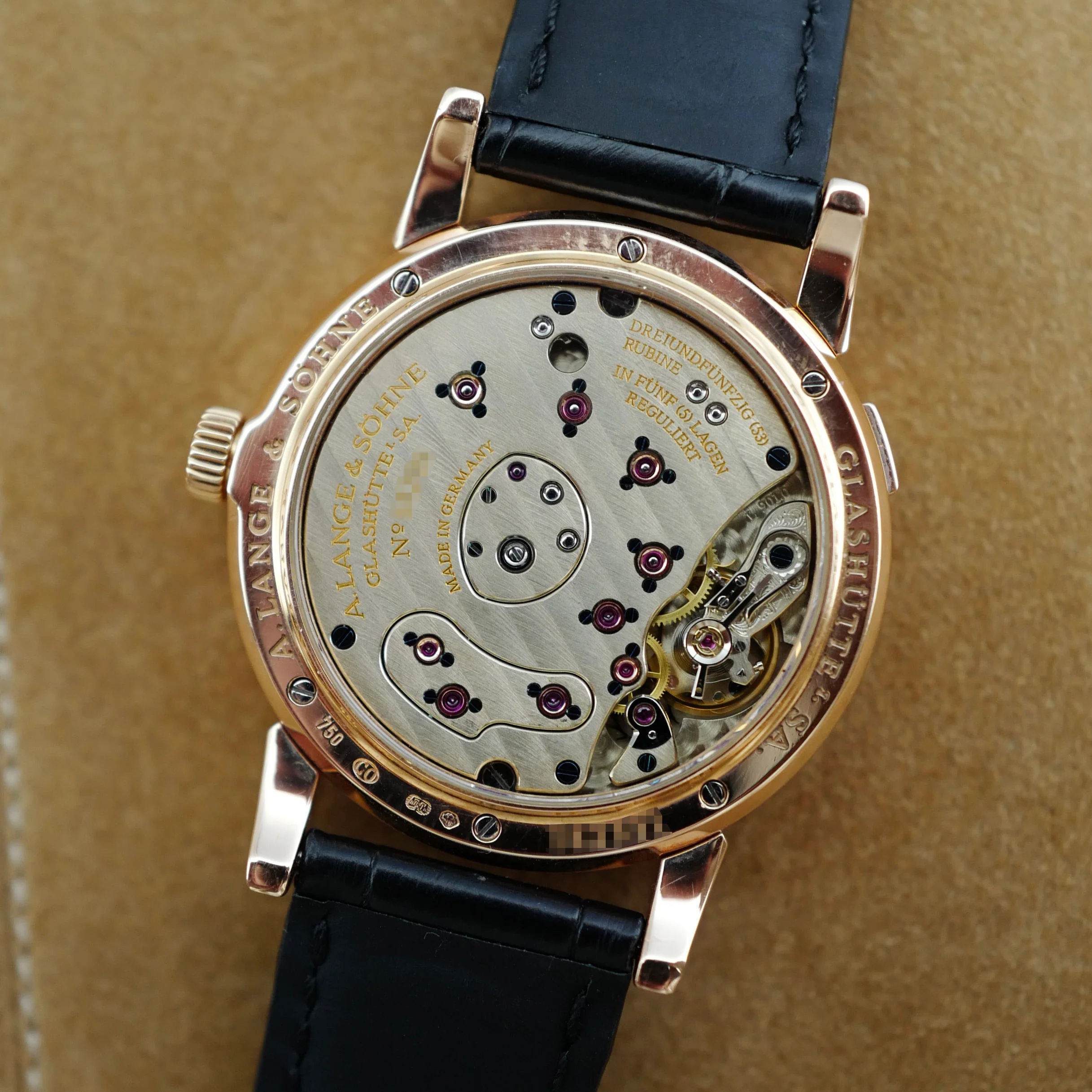 A. Lange & Sohne Rose Gold Lange 1 Ref. 101.032 - Image 6