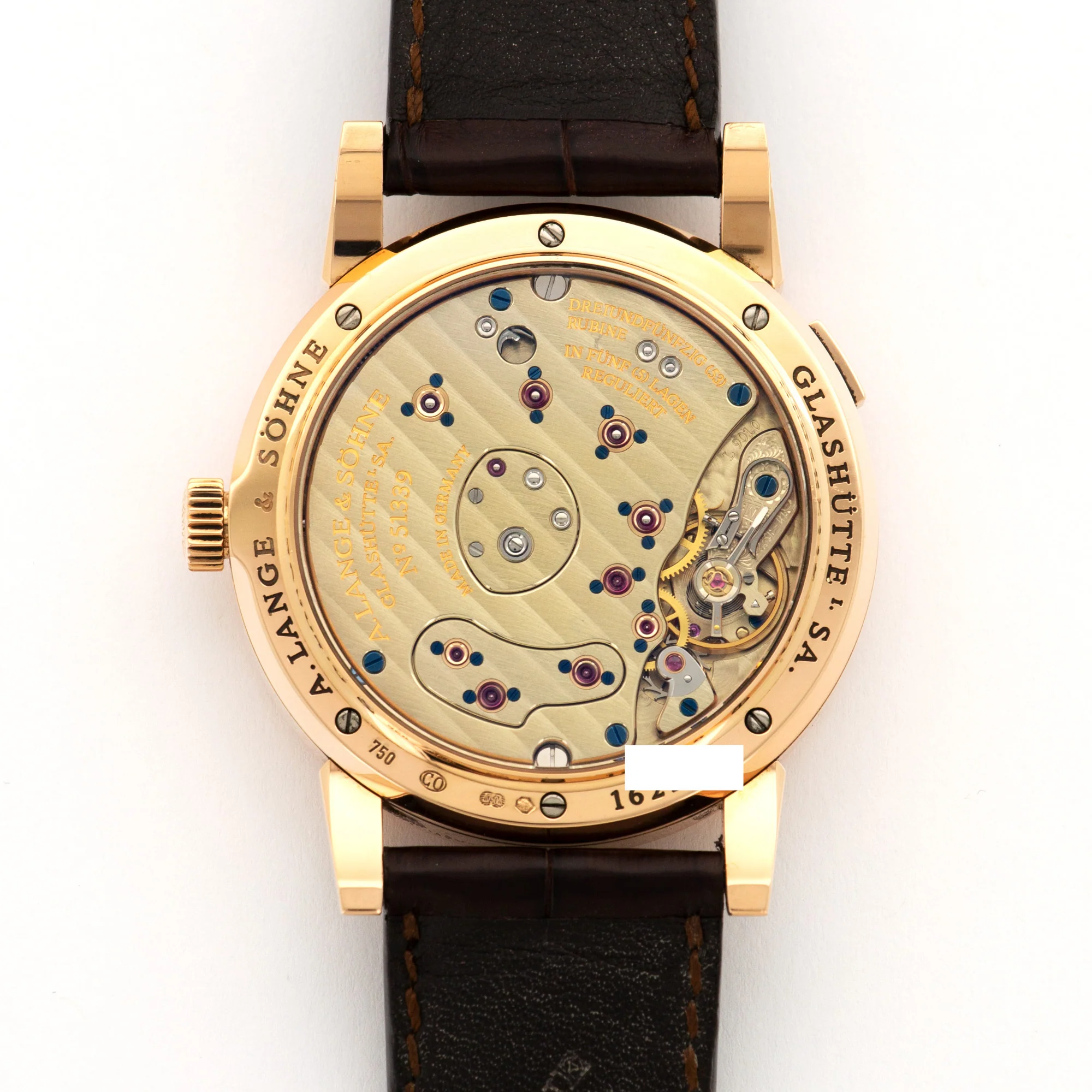 A. Lange & Sohne Rose Gold Lange 1 Watch Ref. 101.033 - Image 4