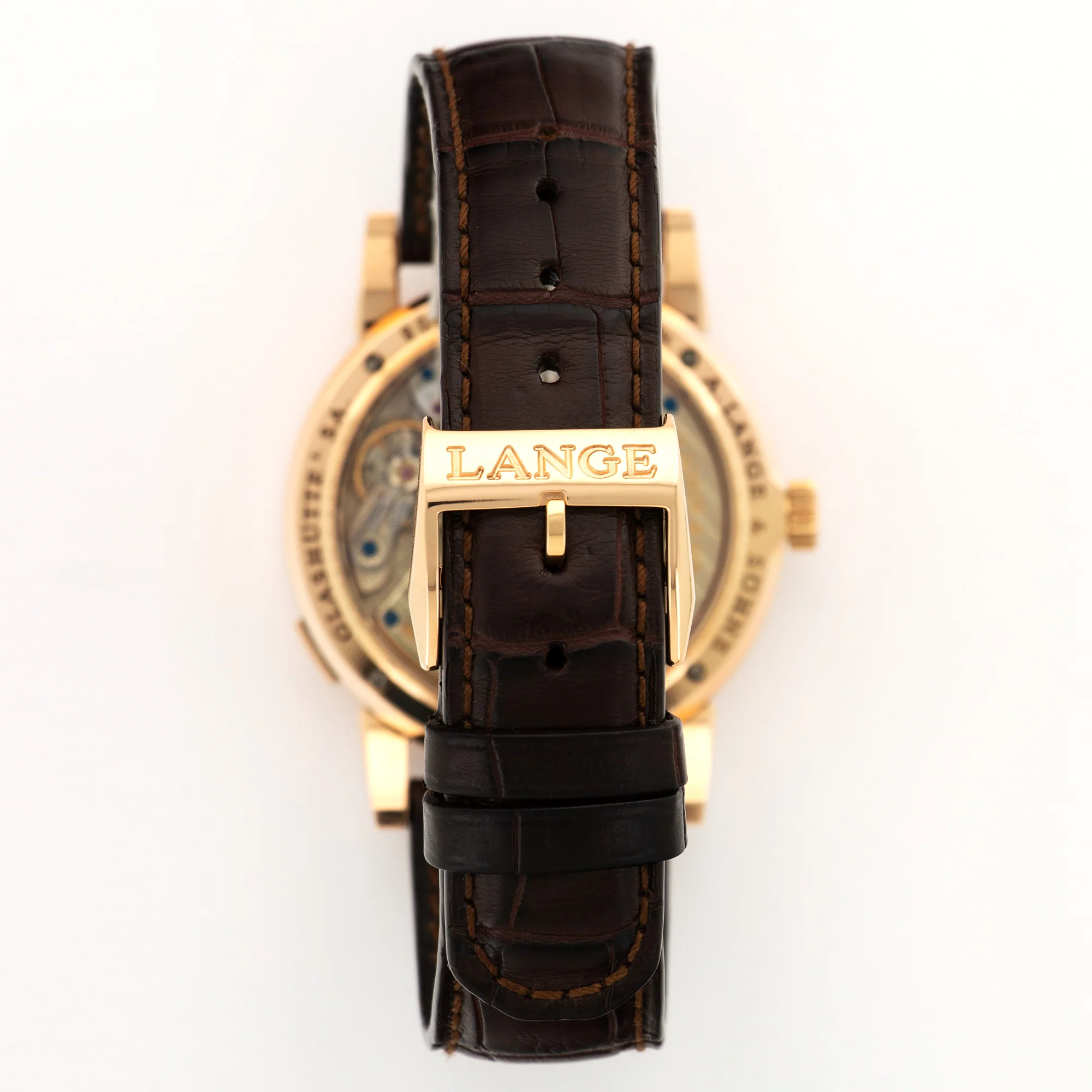 A. Lange & Sohne Rose Gold Lange 1 Watch Ref. 101.033 - Image 5