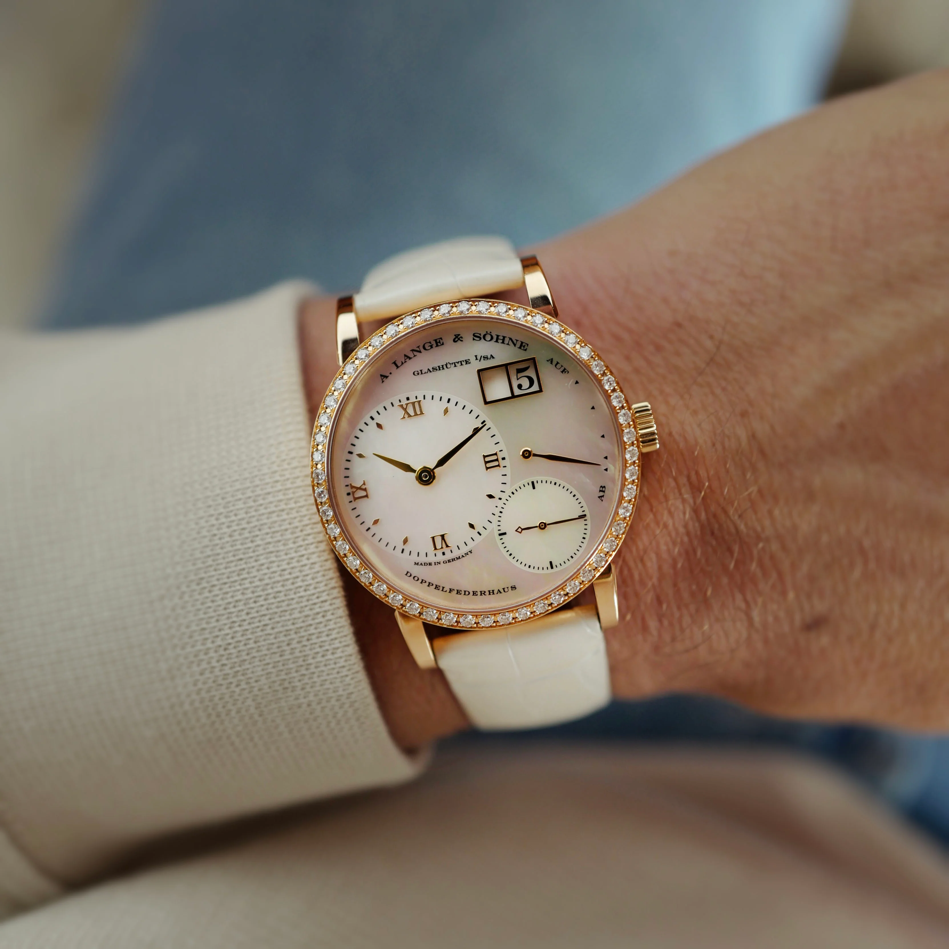 A. Lange & Sohne Rose Gold Little Lange 1 Ref. 813.047 - Image 2