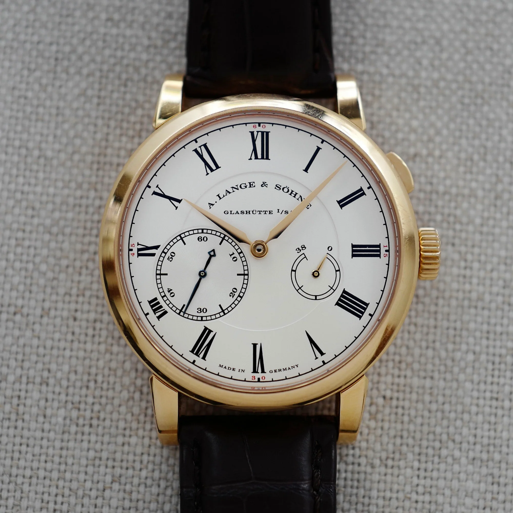 A Lange & Sohne Rose Gold Richard Lange Referenzuhr Ref. 250.032 - Image 6