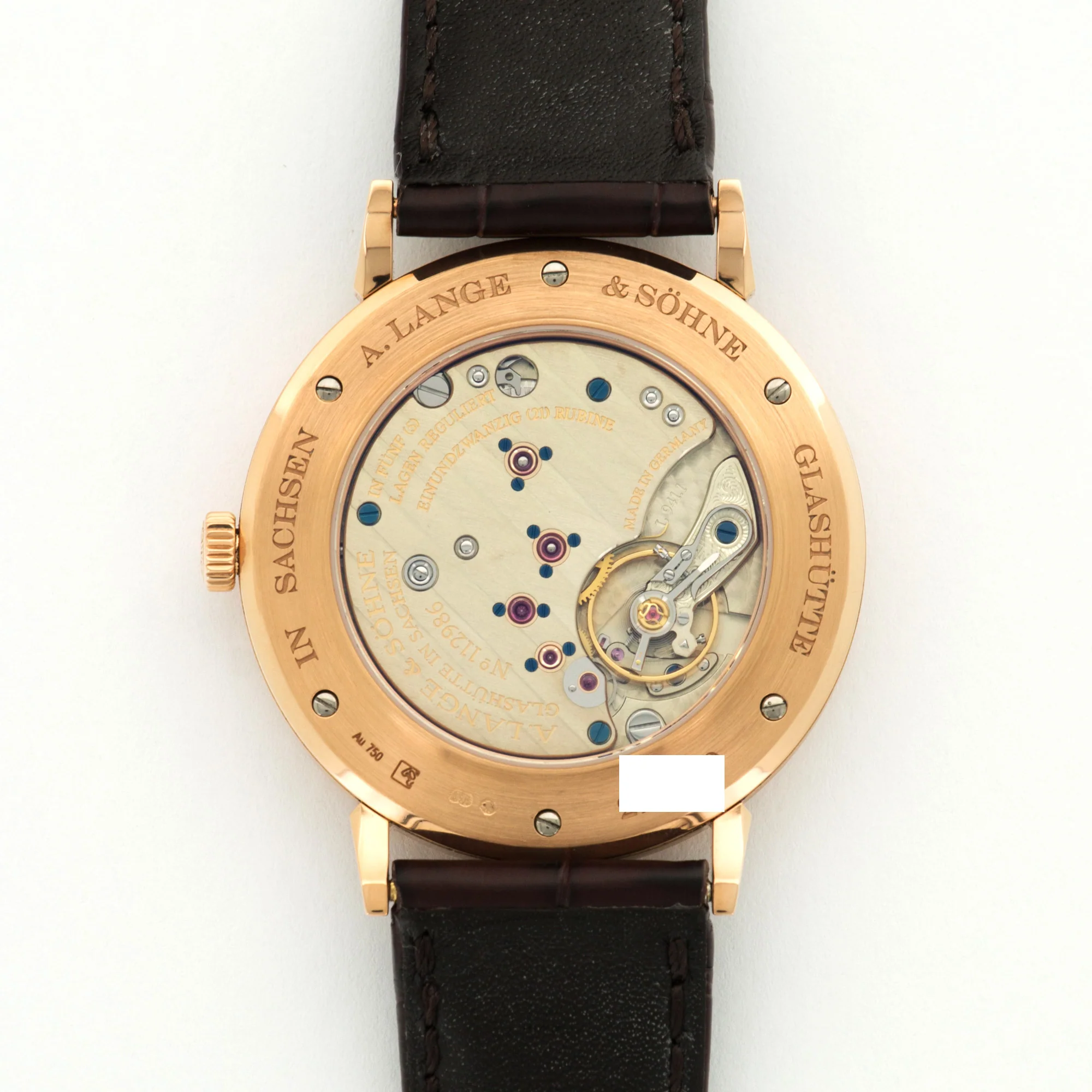 A. Lange & Sohne Rose Gold Saxonia Watch Ref. 216.033 - Image 4