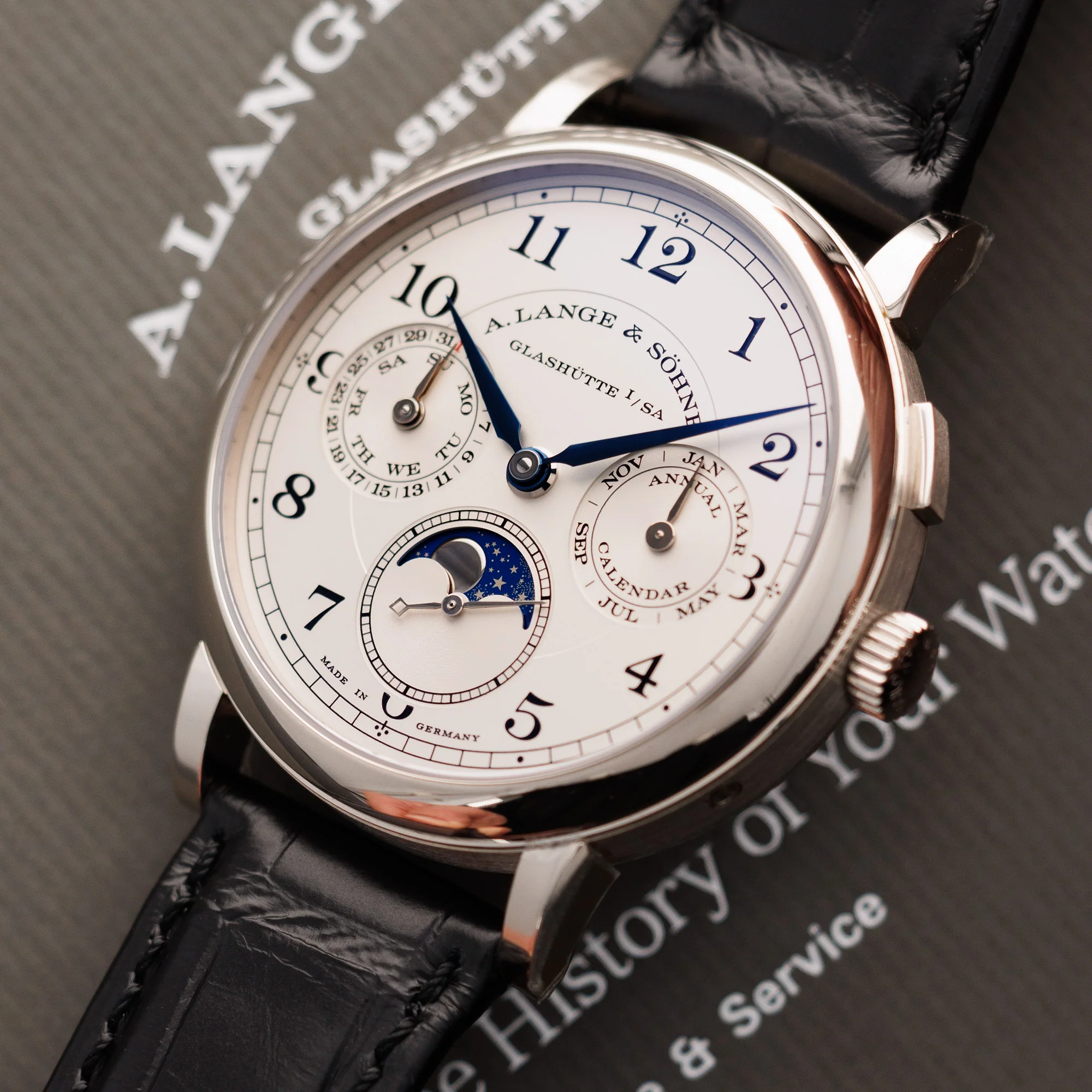 A. Lange & Sohne White Gold 1815 Annual Calendar Watch Ref. 238.026 - Image 2