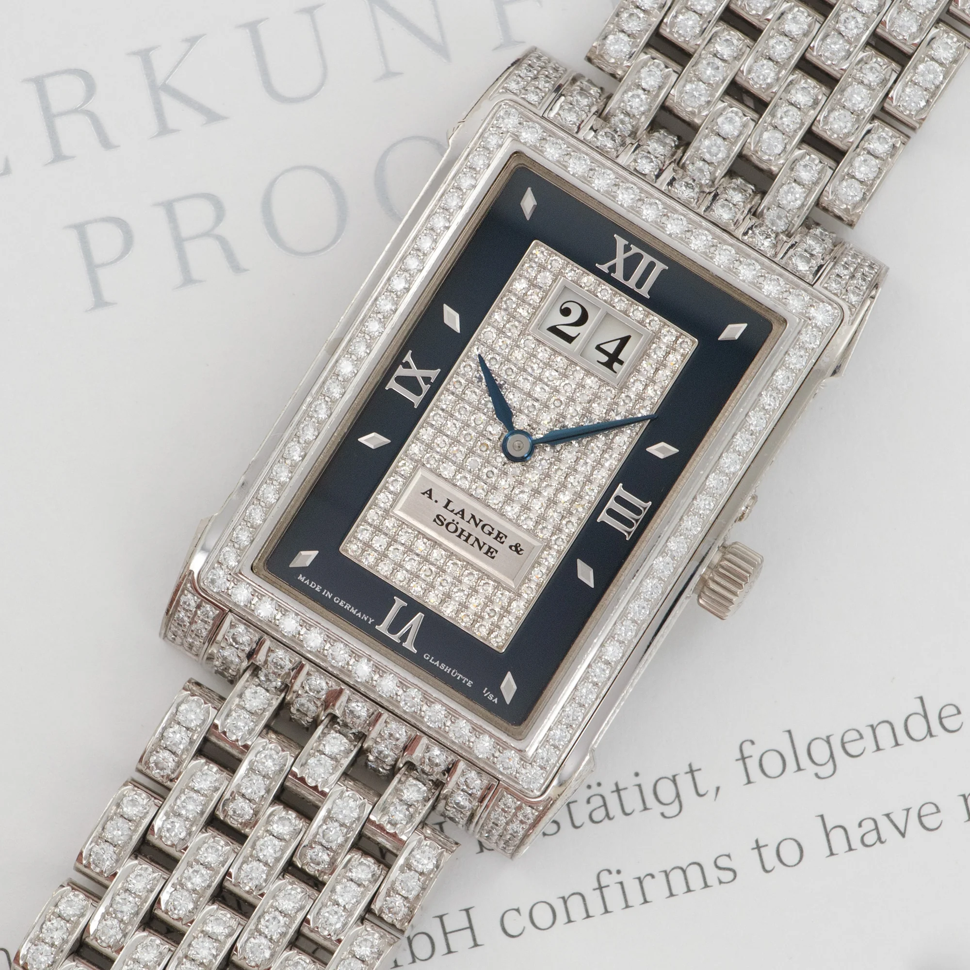 A. Lange & Sohne White Gold Cabaret Soiree Diamond Watch, Ref. 868.032 - Image 2