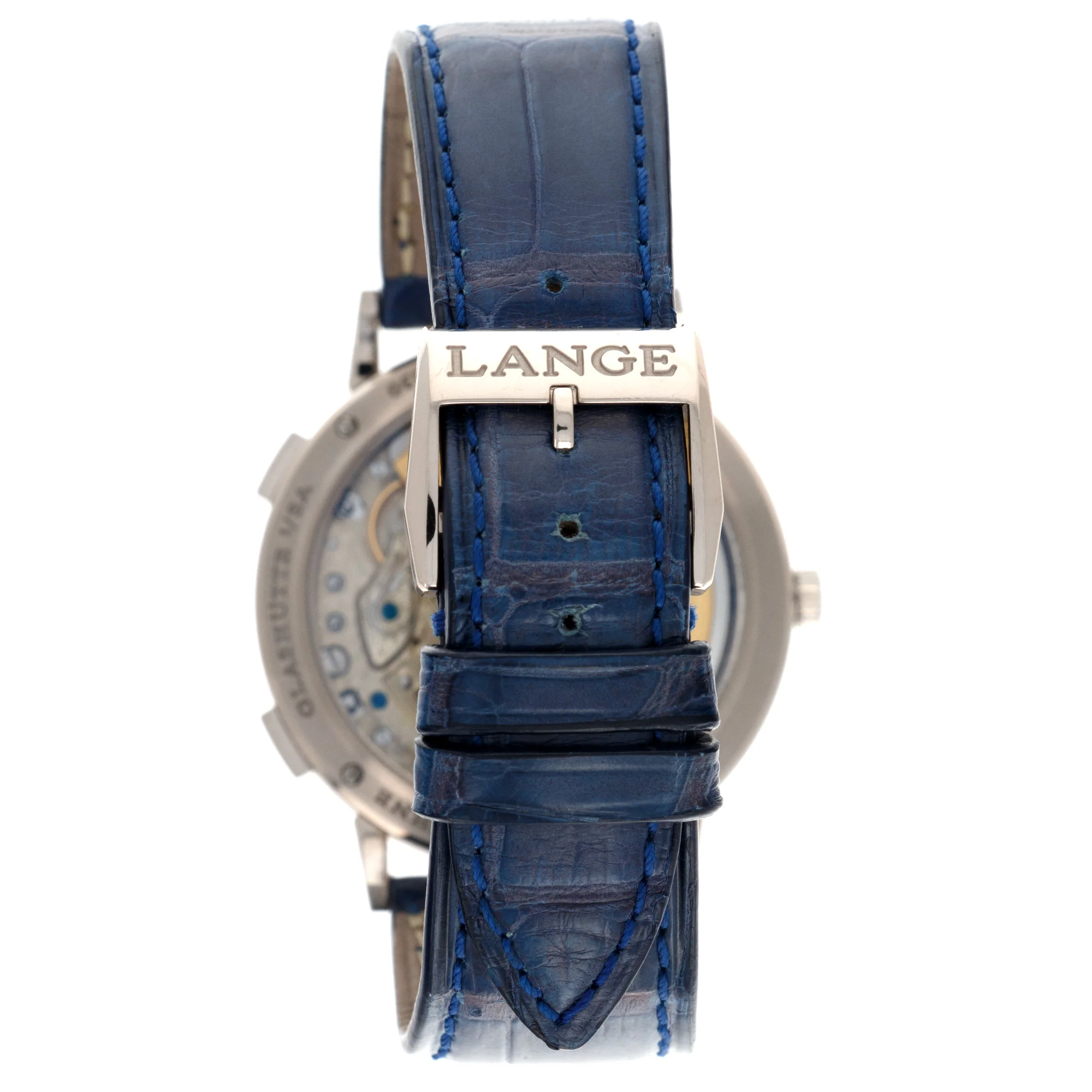 A. Lange & Sohne White Gold Dual TIme Watch, Ref. 386.026 - Image 5