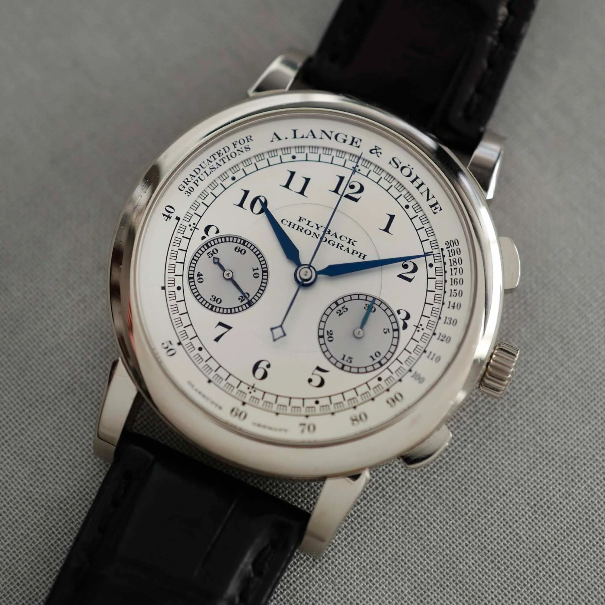 A. Lange Sohne White Gold Flyback Chronograph Ref. 401.026 - Image 4