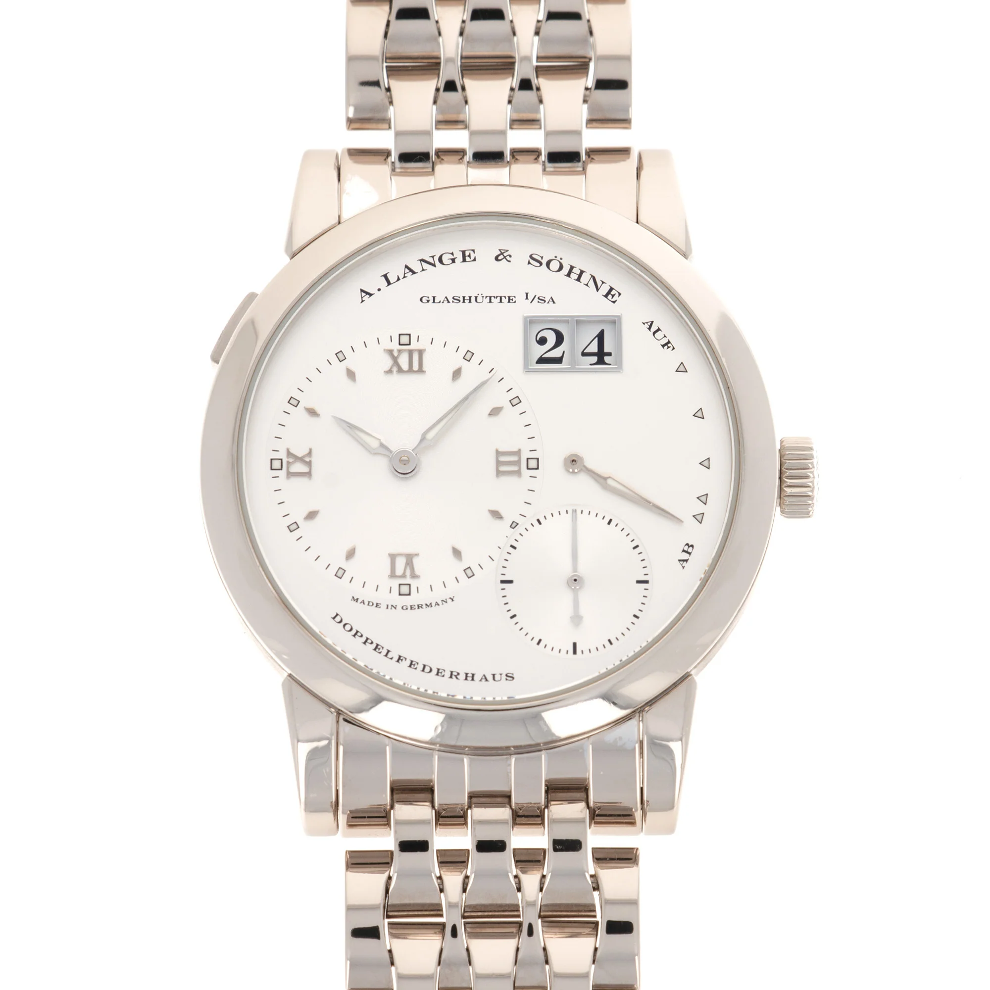 A. Lange & Sohne White Gold Lange 1 Bracelet Watch