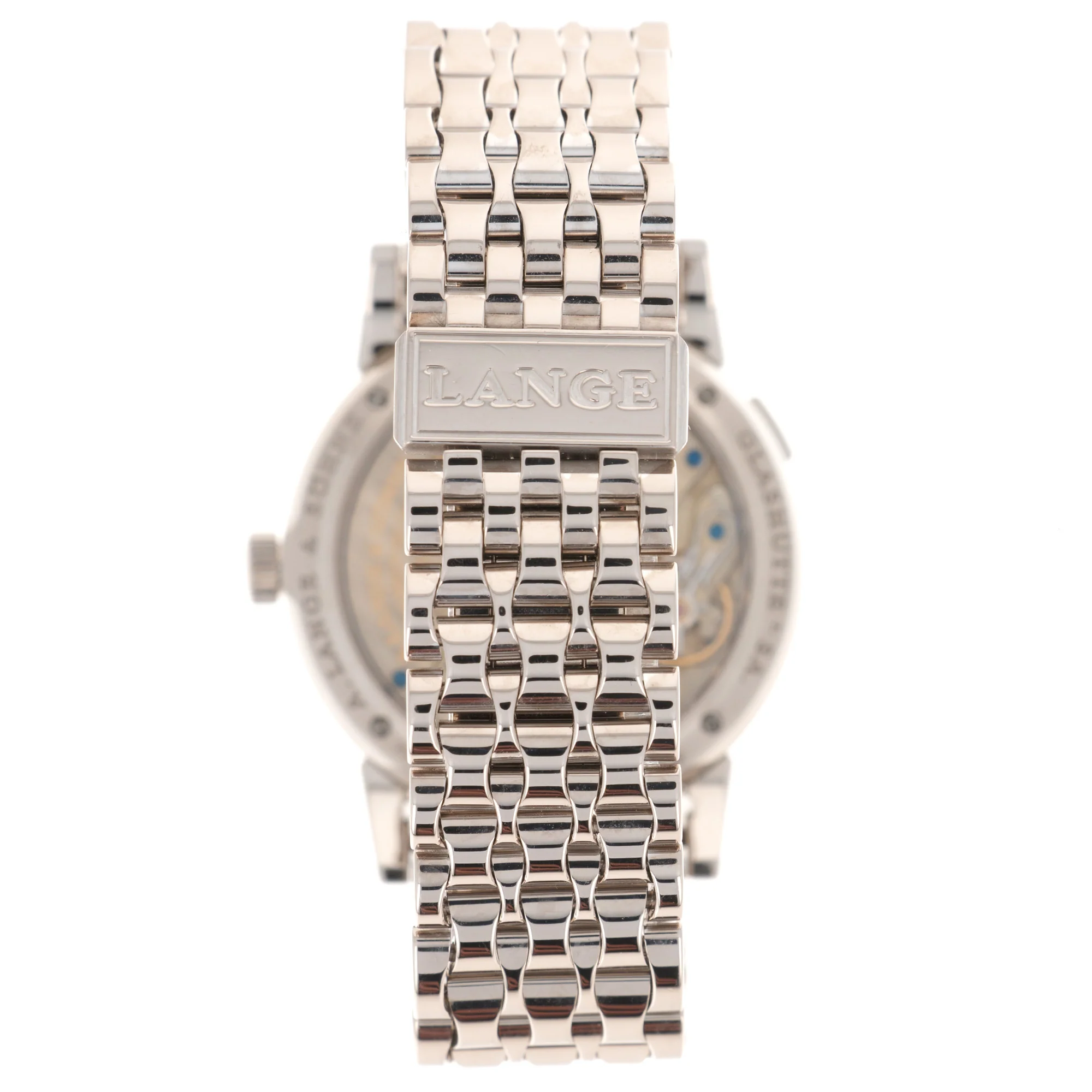 A. Lange & Sohne White Gold Lange 1 Bracelet Watch - Image 6