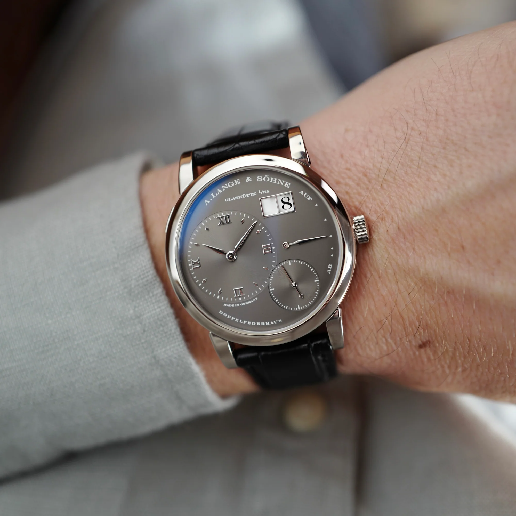 A. Lange & Sohne White Gold Lange 1 Ref. 101.030 - Image 6
