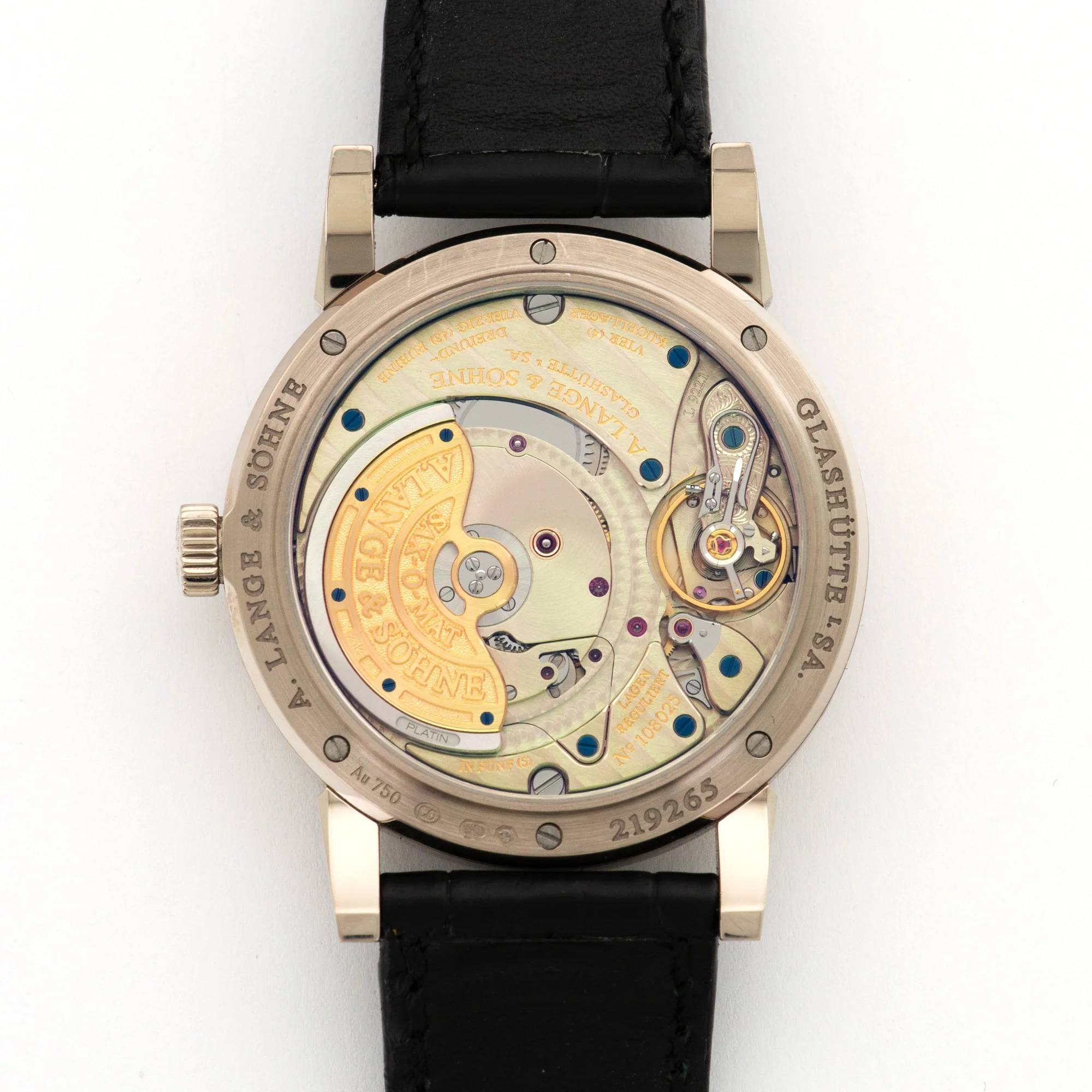 A. Lange & Sohne White Gold Langematik Perpetual Watch Ref. 310.026 - Image 4