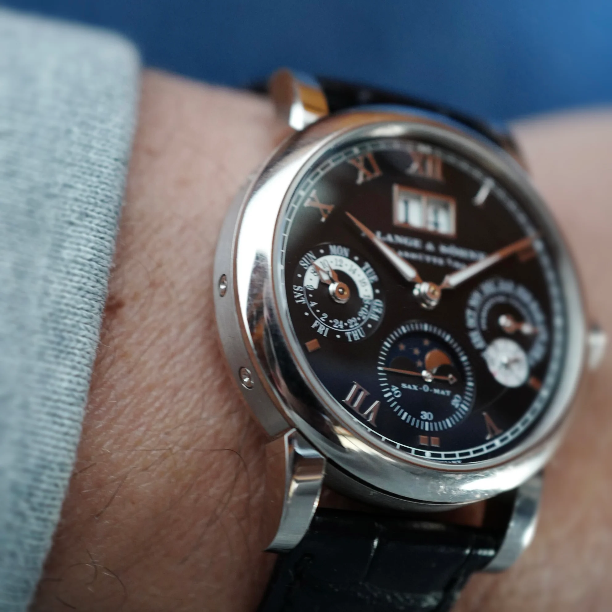 A. Lange & Sohne White Gold Perpetual Calendar Watch Ref. 310.026 - Image 8