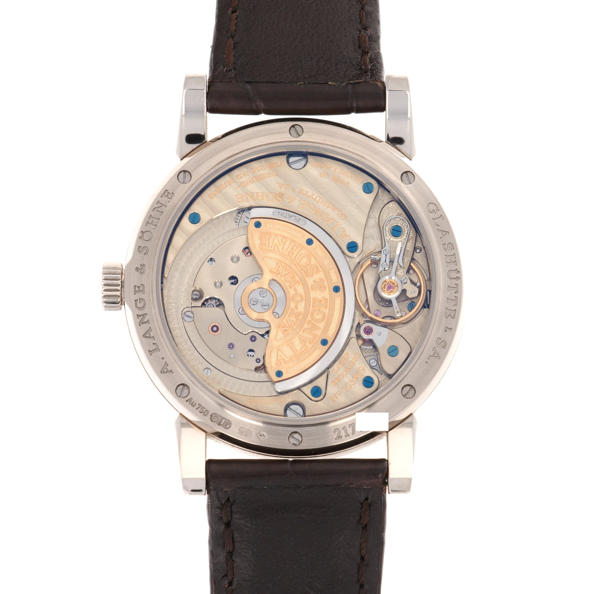 A Lange & Sohne White Gold Saxonia Annual Calendar Watch, Ref. 330.026 - Image 4