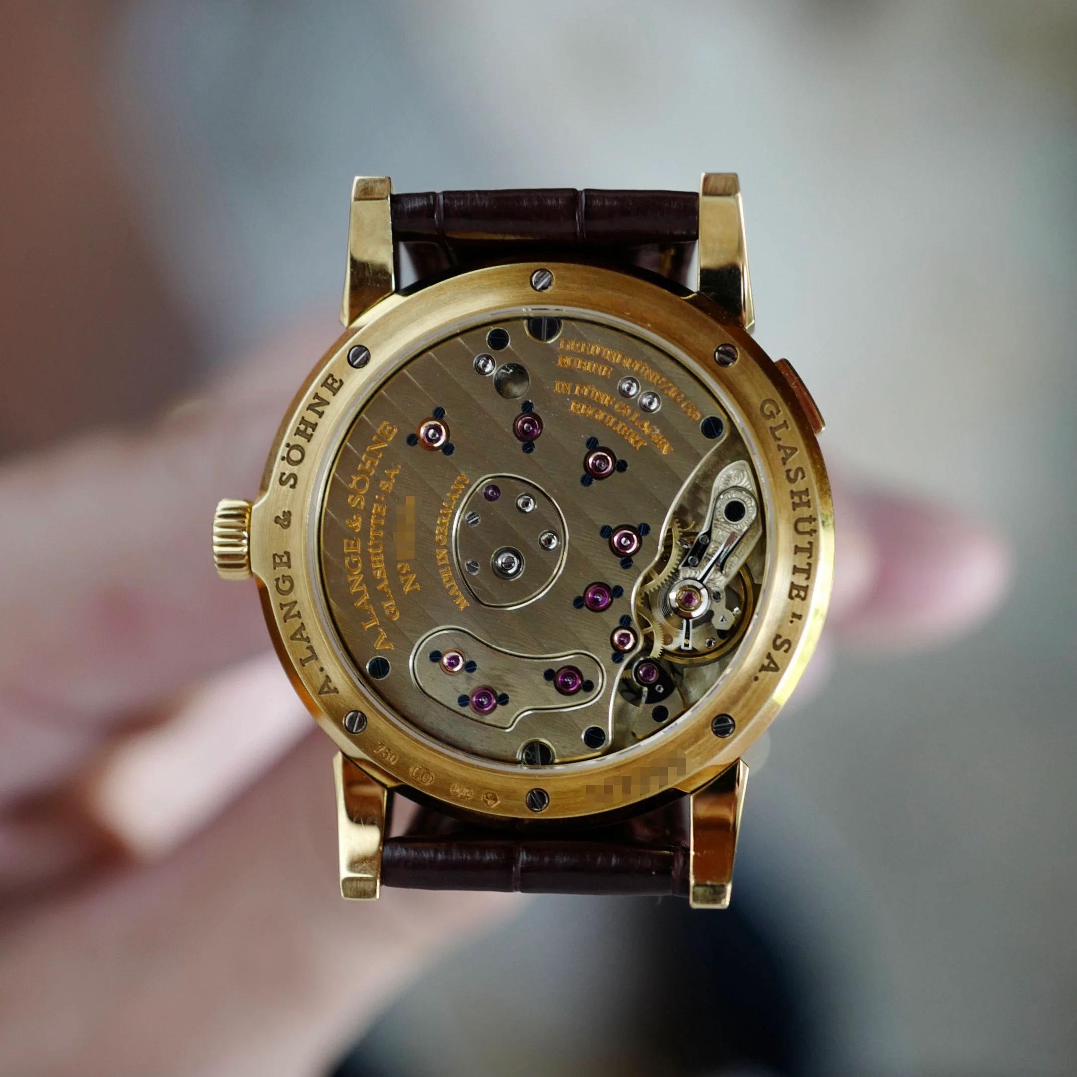 A. Lange & Sohne Yellow Gold Lange 1 Ref. 101.021 - Image 5