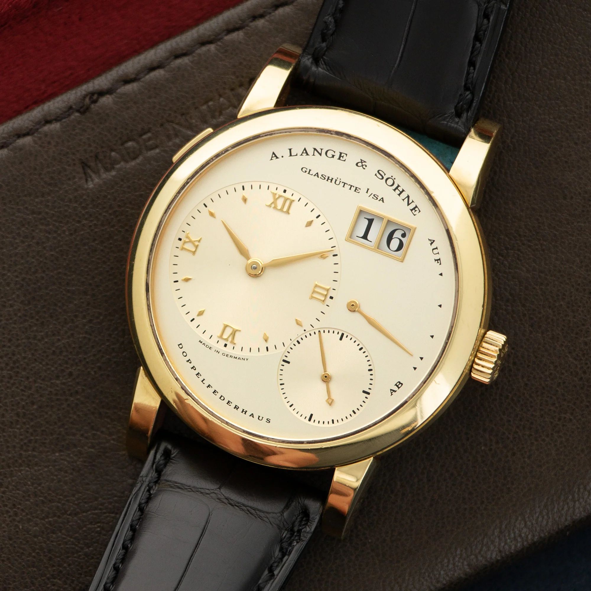 A. Lange & Sohne Yellow Gold Lange 1 Watch Ref. 101.021 - Image 2