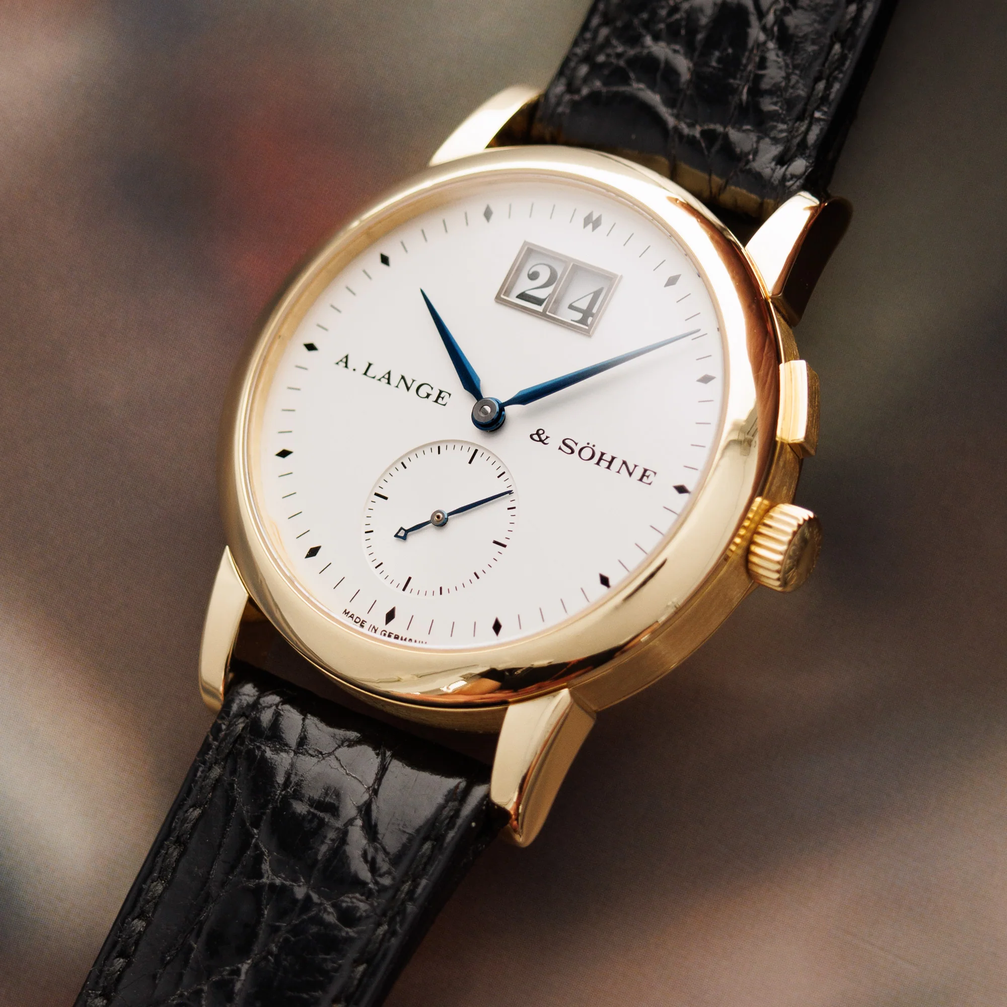 A. Lange & Sohne Yellow Gold Saxonia 1st Series Solid Back Watch Ref. 102.002 - Image 2
