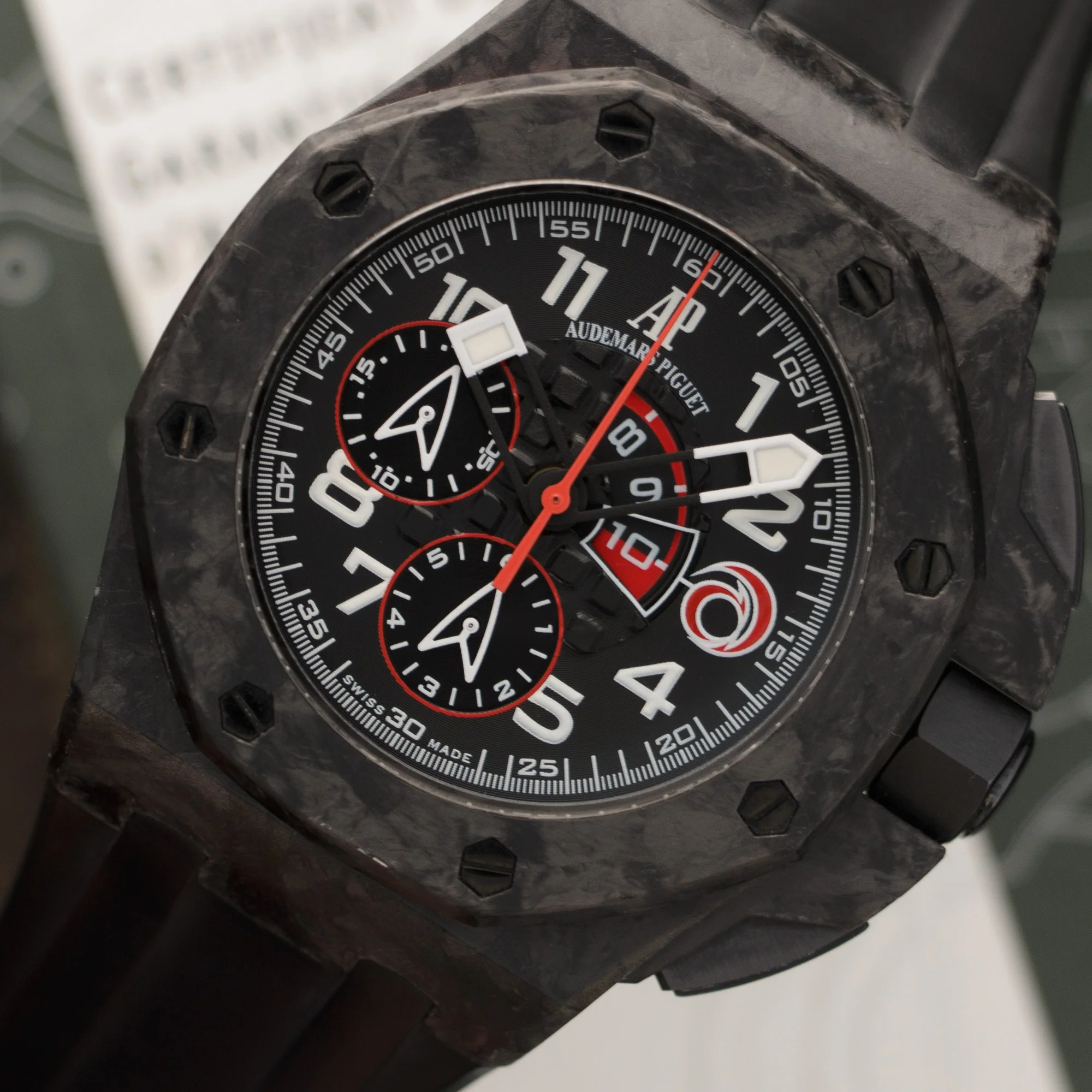 Audemars Piguet Carbon Fiber Royal Oak Offshore Alinghi Watch - Image 2