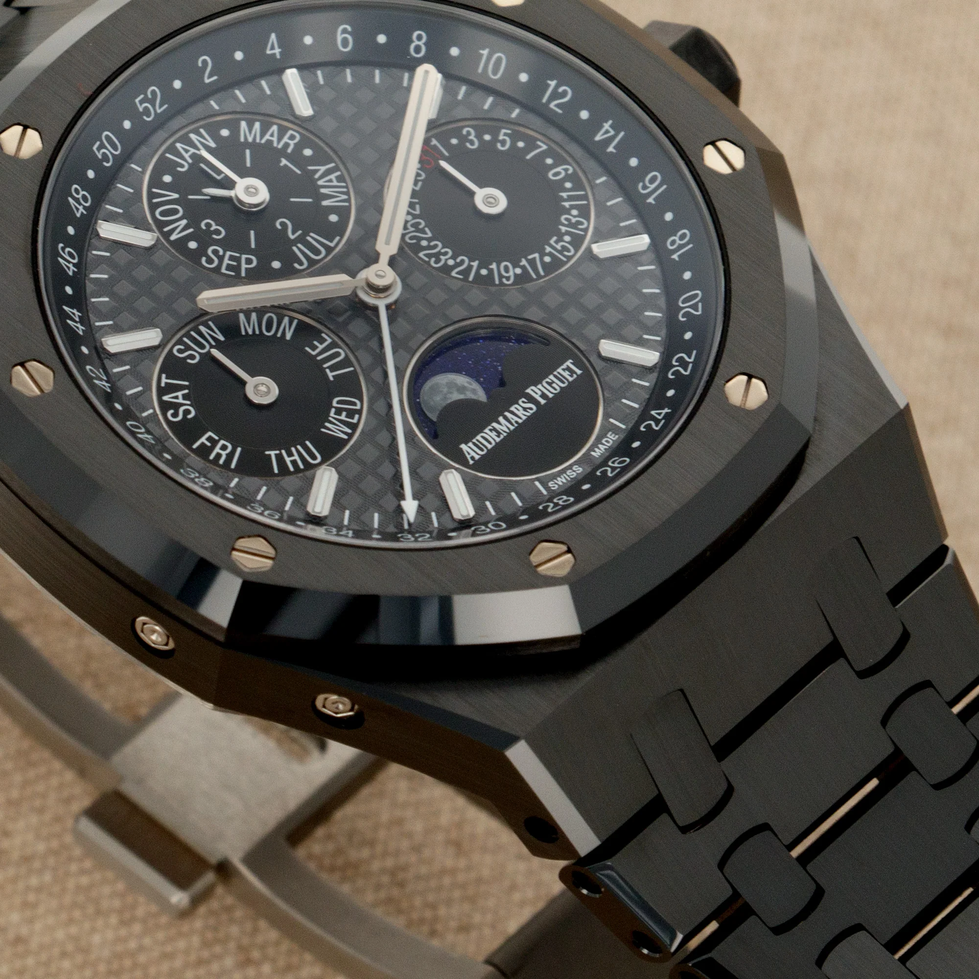 Audemars Piguet Ceramic Royal Oak Perpetual Calendar Watch Ref. 26579 - Image 3
