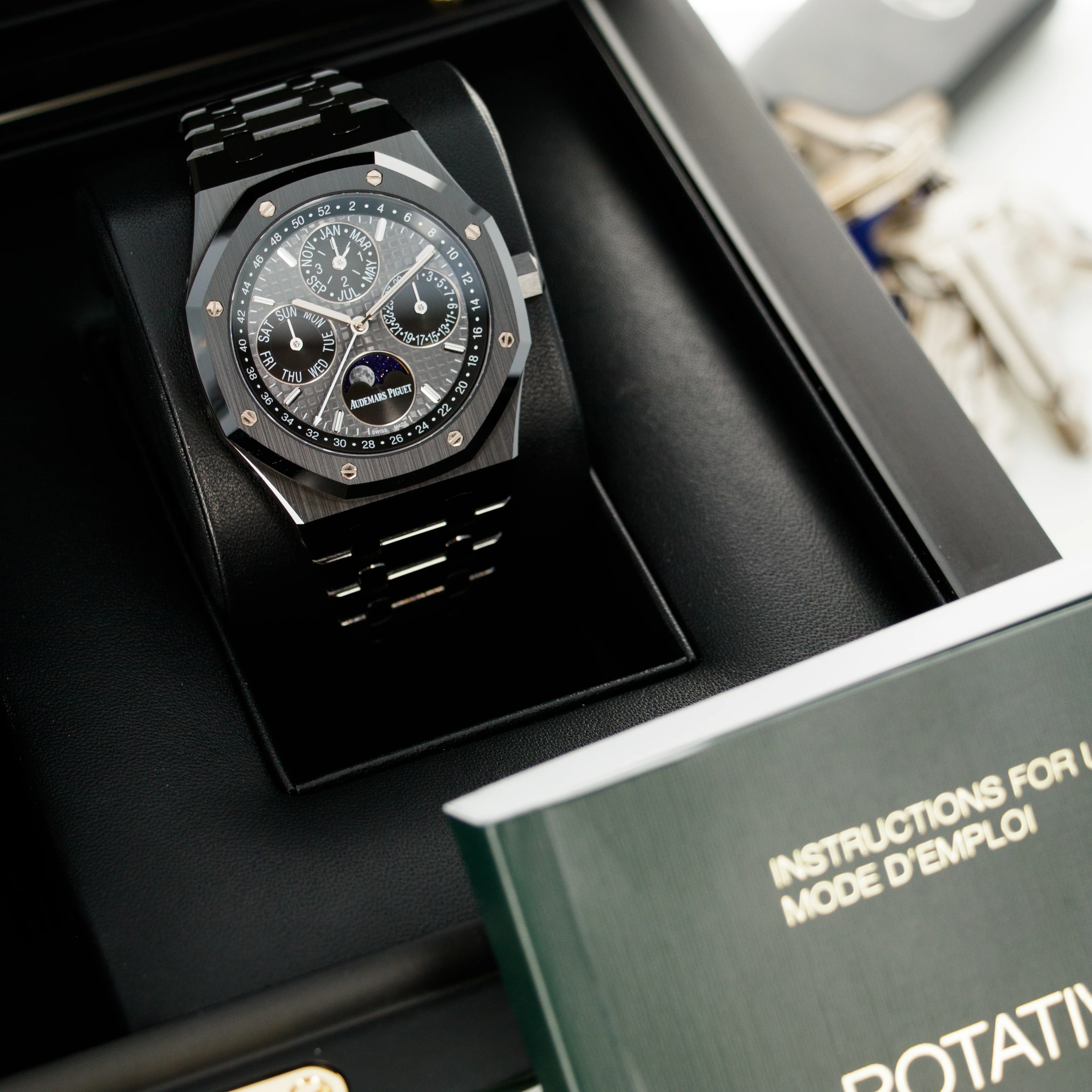 Audemars Piguet Ceramic Royal Oak Perpetual Watch Ref. 26579CE - Image 3