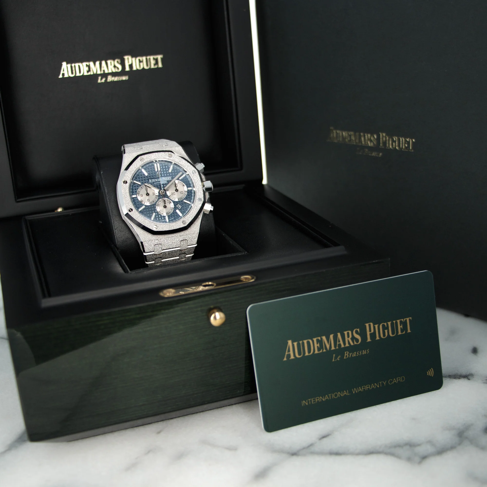 Audemars Piguet Frosted White Gold Royal Oak Watch Ref. 26331 - Image 6