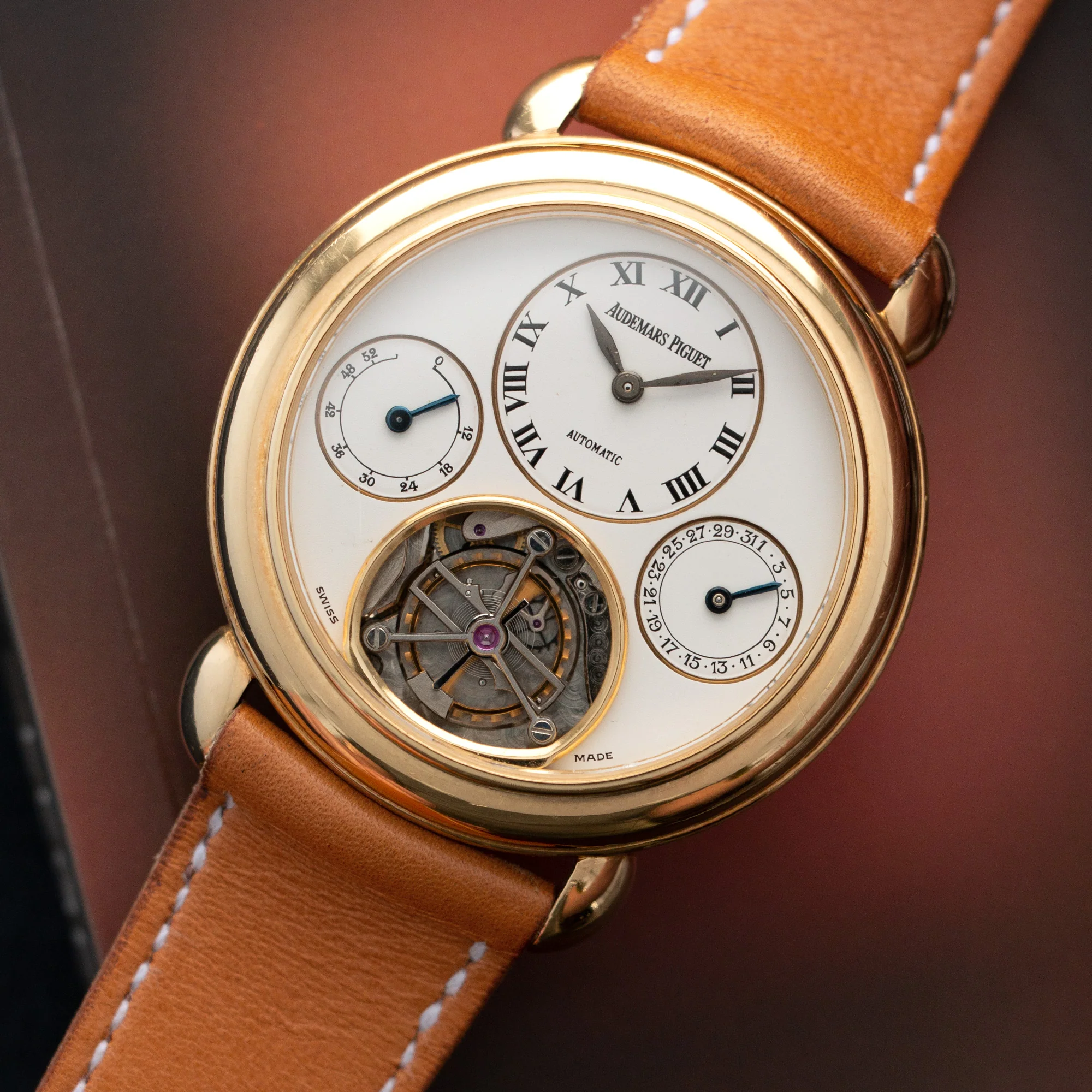 Audemars Piguet Jules Audemars Yellow Gold Tourbillon Watch - Image 2