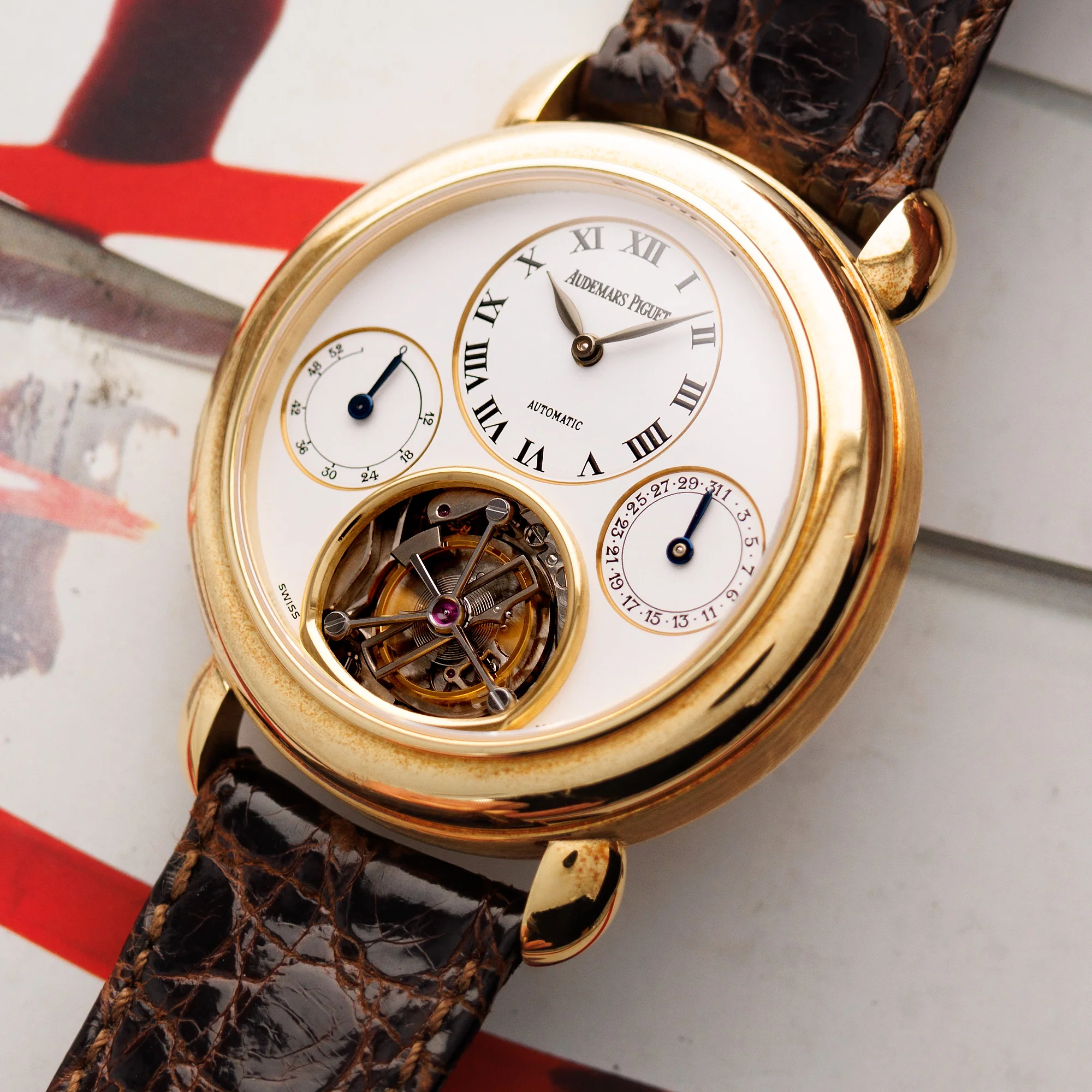 Audemars Piguet Jules Audemars Yellow Gold Tourbillon Watch Ref. 25718 - Image 2