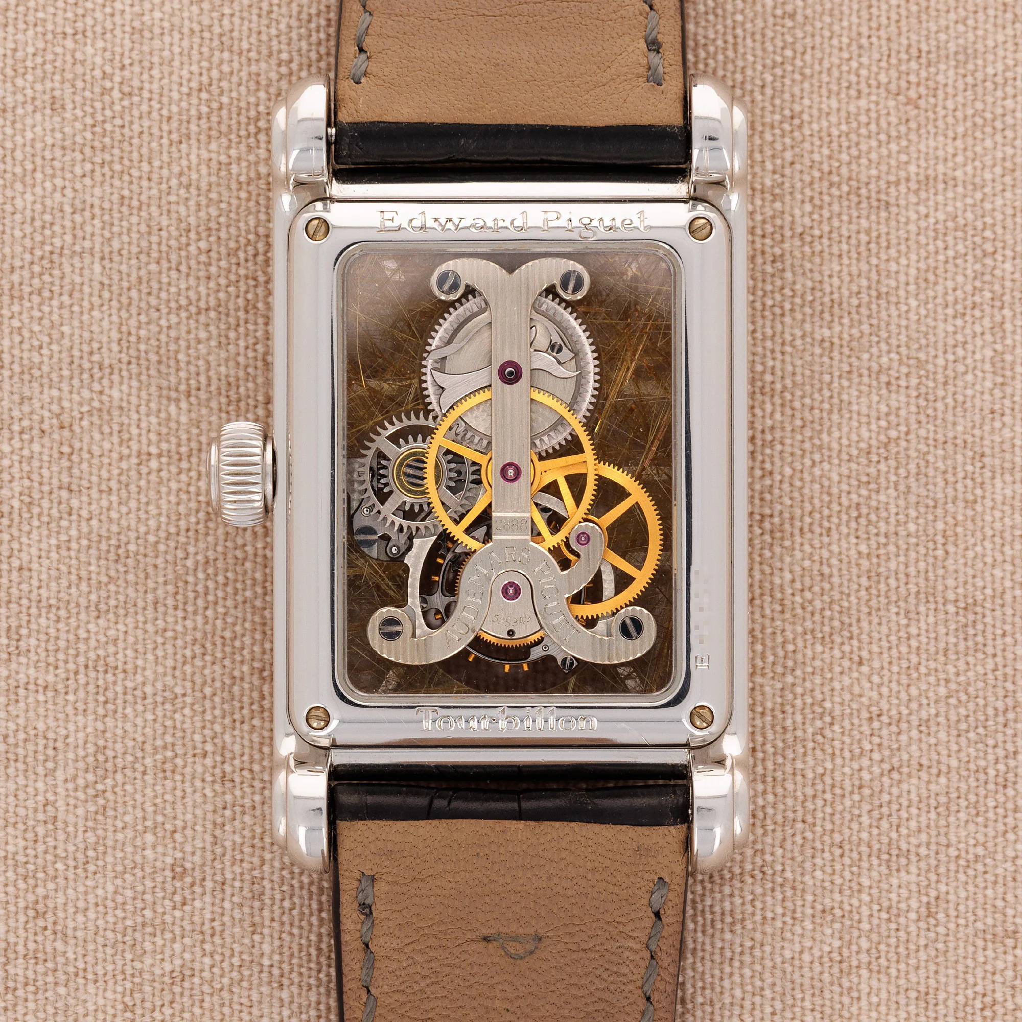 Audemars Piguet Platinum Edward Piguet Tourbillon Skeleton Watch Ref. 25924 - Image 3