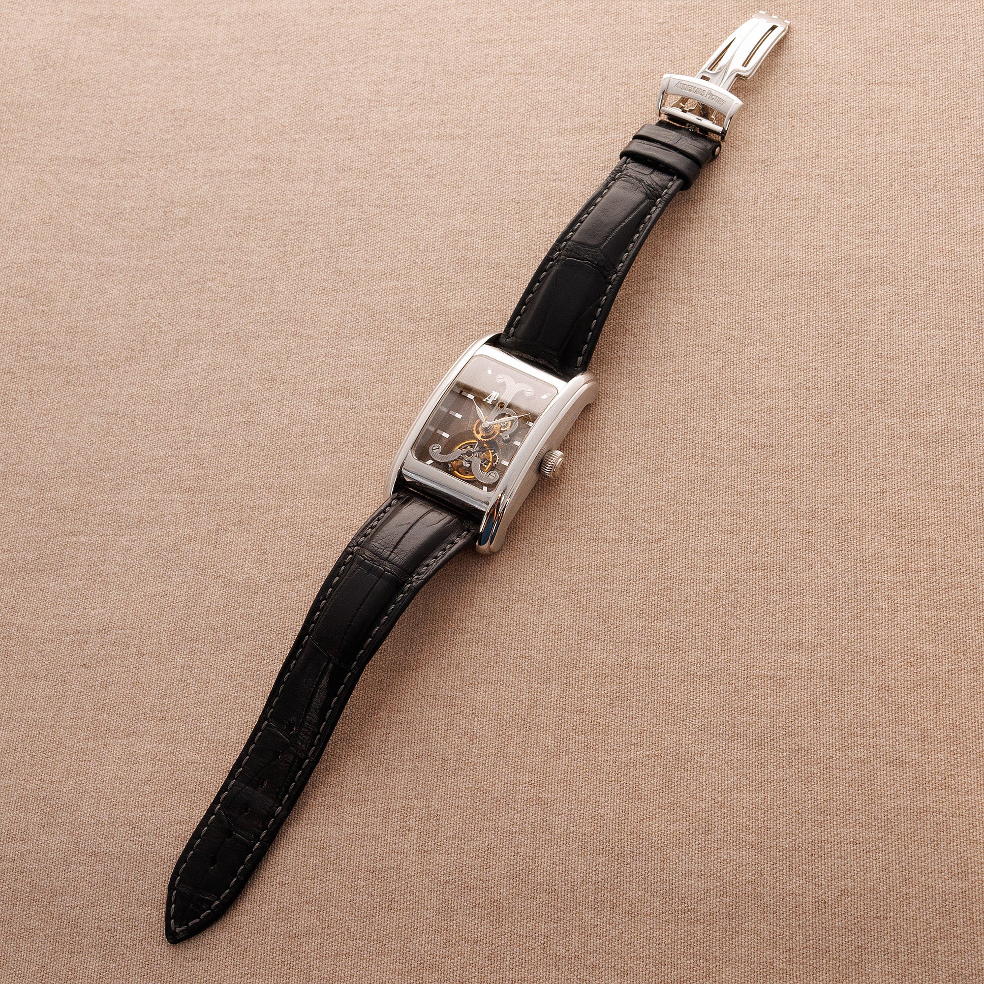 Audemars Piguet Platinum Edward Piguet Tourbillon Skeleton Watch Ref. 25924 - Image 4