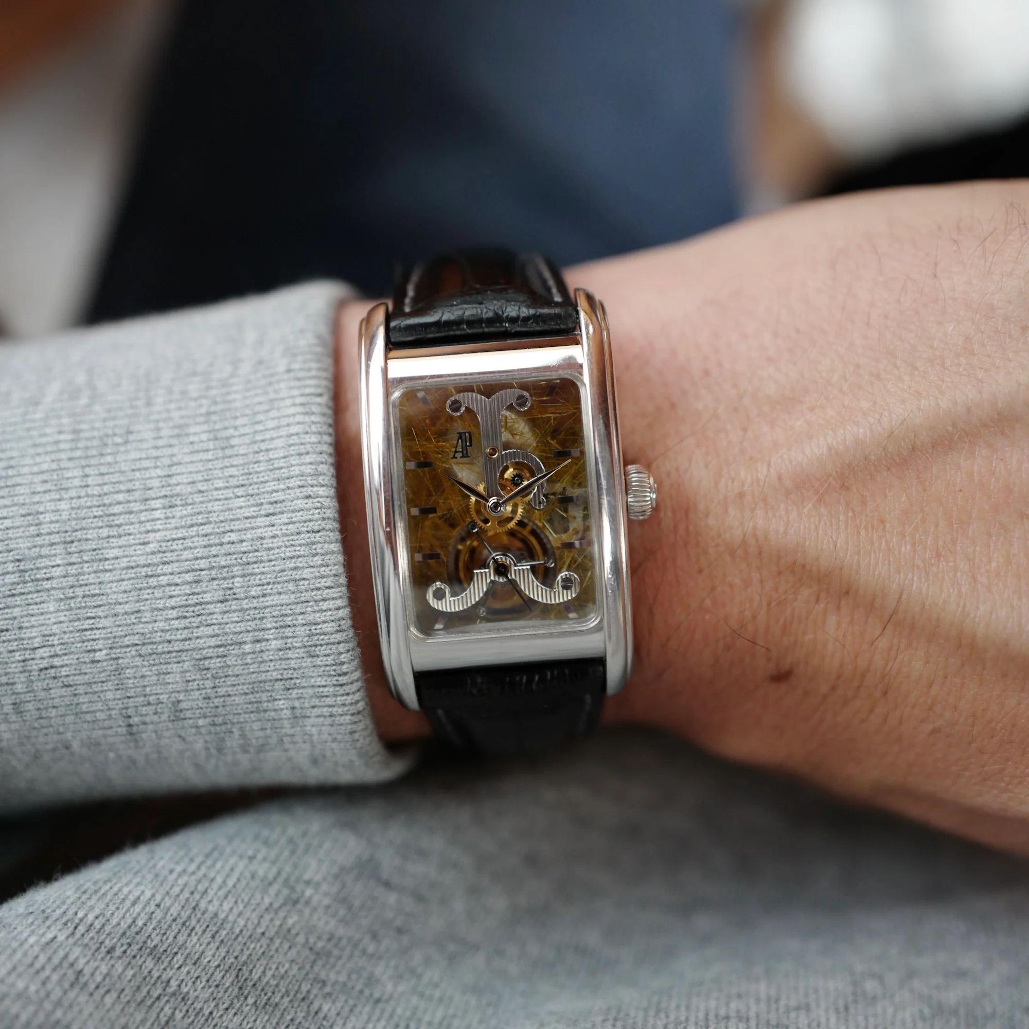 Audemars Piguet Platinum Edward Piguet Tourbillon Skeleton Watch Ref. 25924 - Image 5