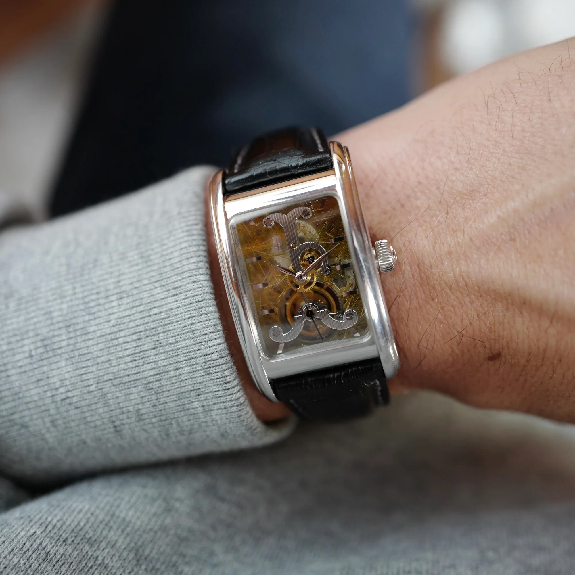 Audemars Piguet Platinum Edward Piguet Tourbillon Skeleton Watch Ref. 25924 - Image 6
