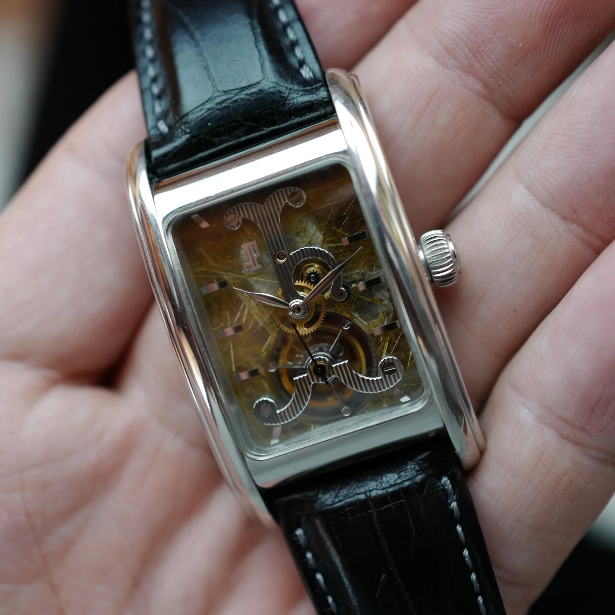 Audemars Piguet Platinum Edward Piguet Tourbillon Skeleton Watch Ref. 25924 - Image 8