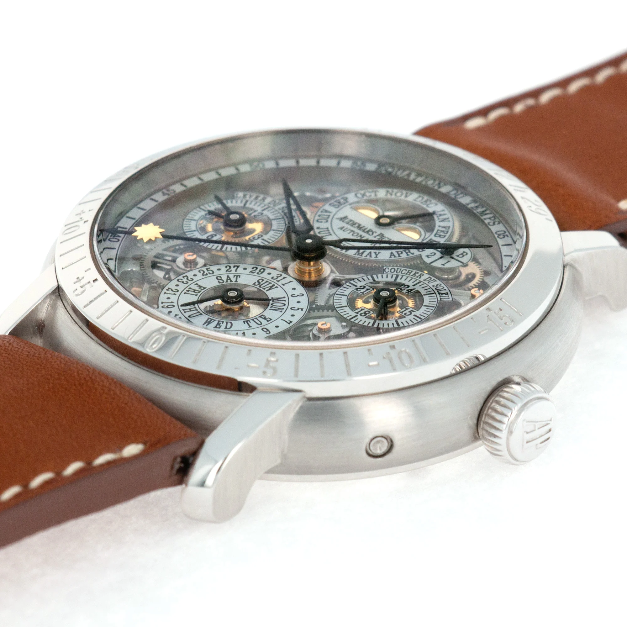 Audemars Piguet Platinum Perpetual Skeleton Watch - Image 4