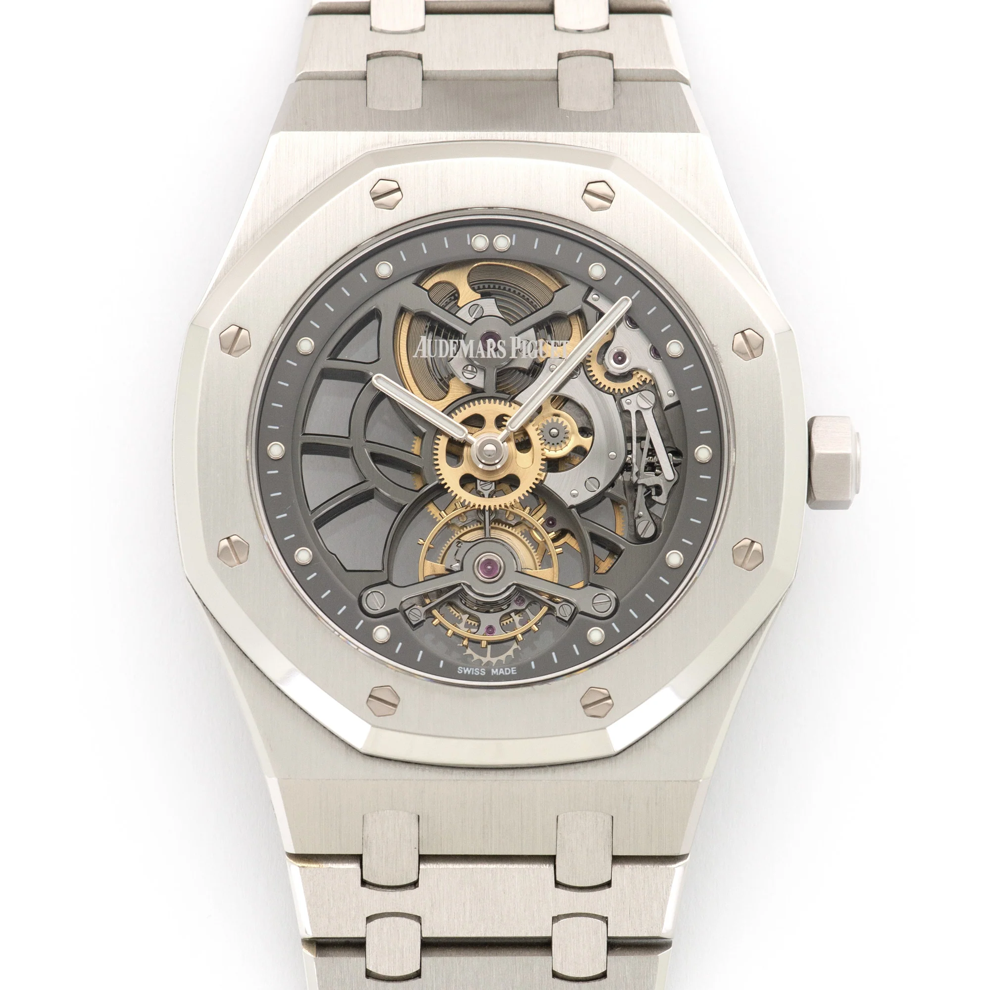 Audemars Piguet Royal Oak Platinum Skeletonized Tourbillon Watch Ref. 26511