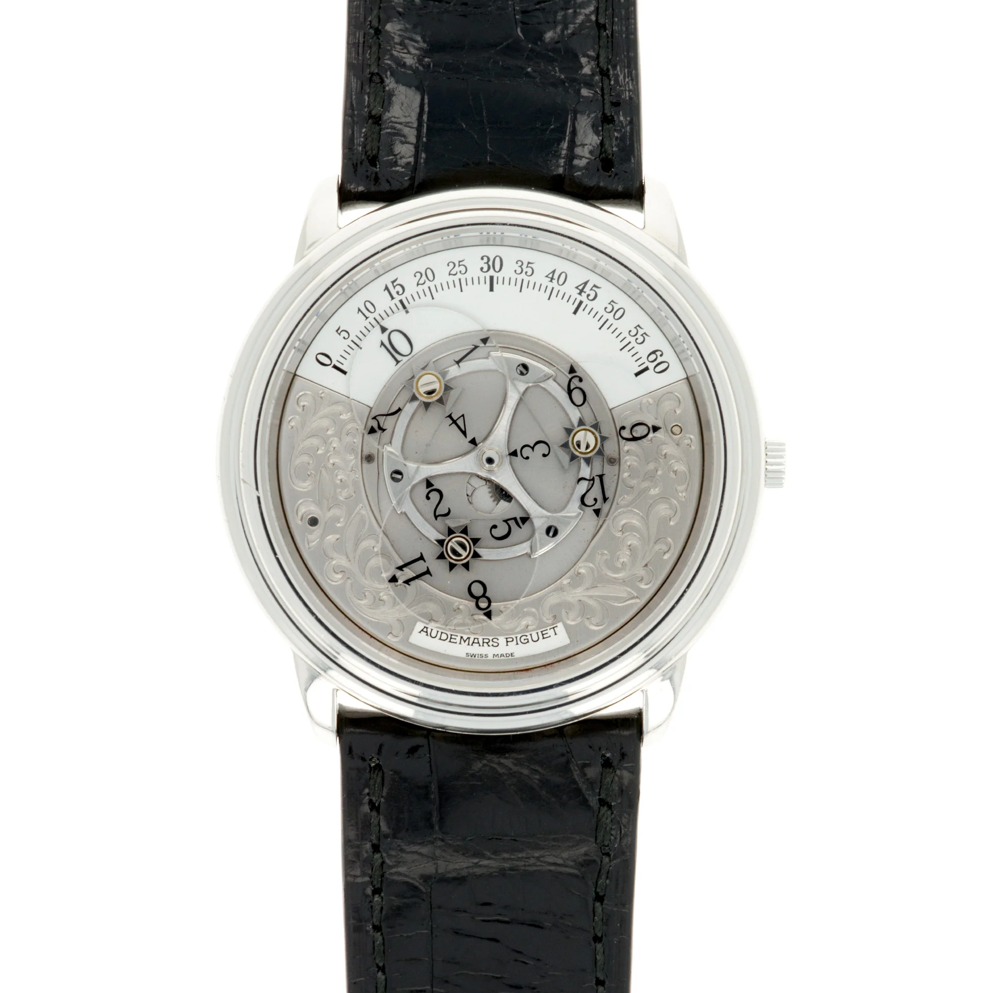 Audemars Piguet Platinum Star Wheel Engraved Dial Ref. 25720