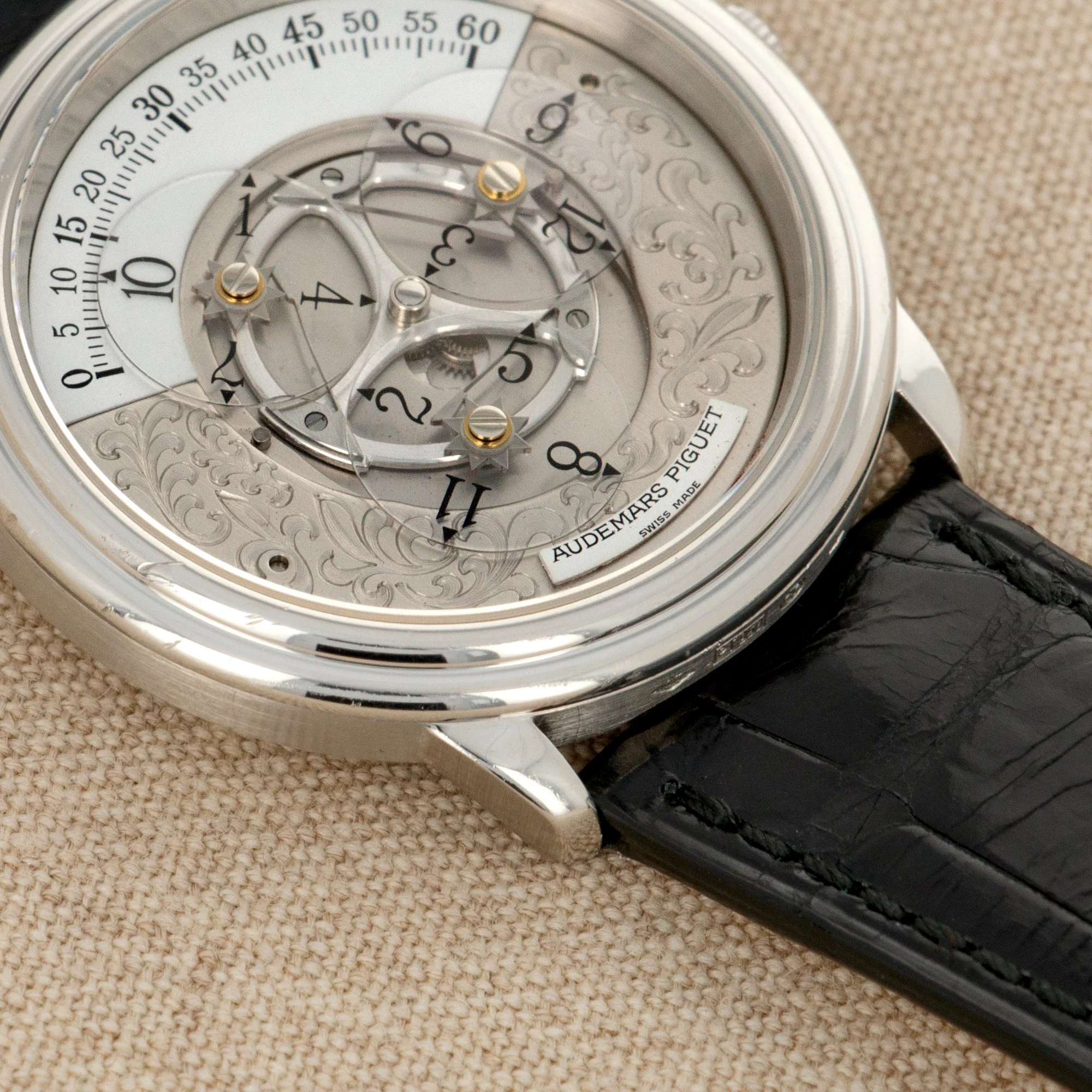 Audemars Piguet Platinum Star Wheel Engraved Dial Ref. 25720 - Image 3