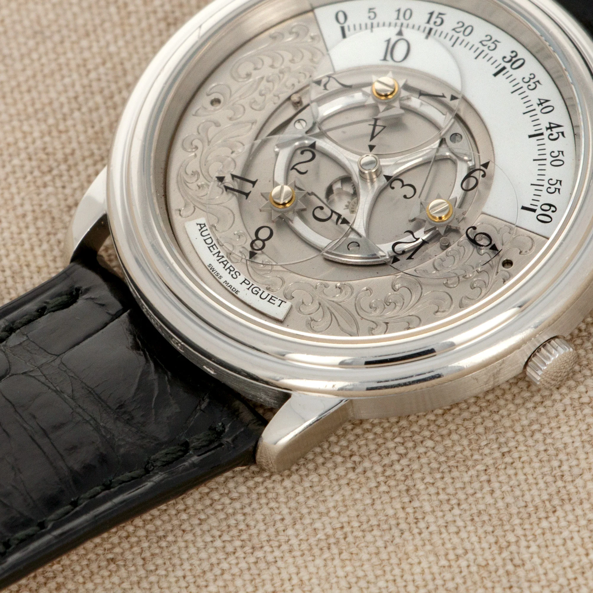 Audemars Piguet Platinum Star Wheel Engraved Dial Ref. 25720 - Image 4